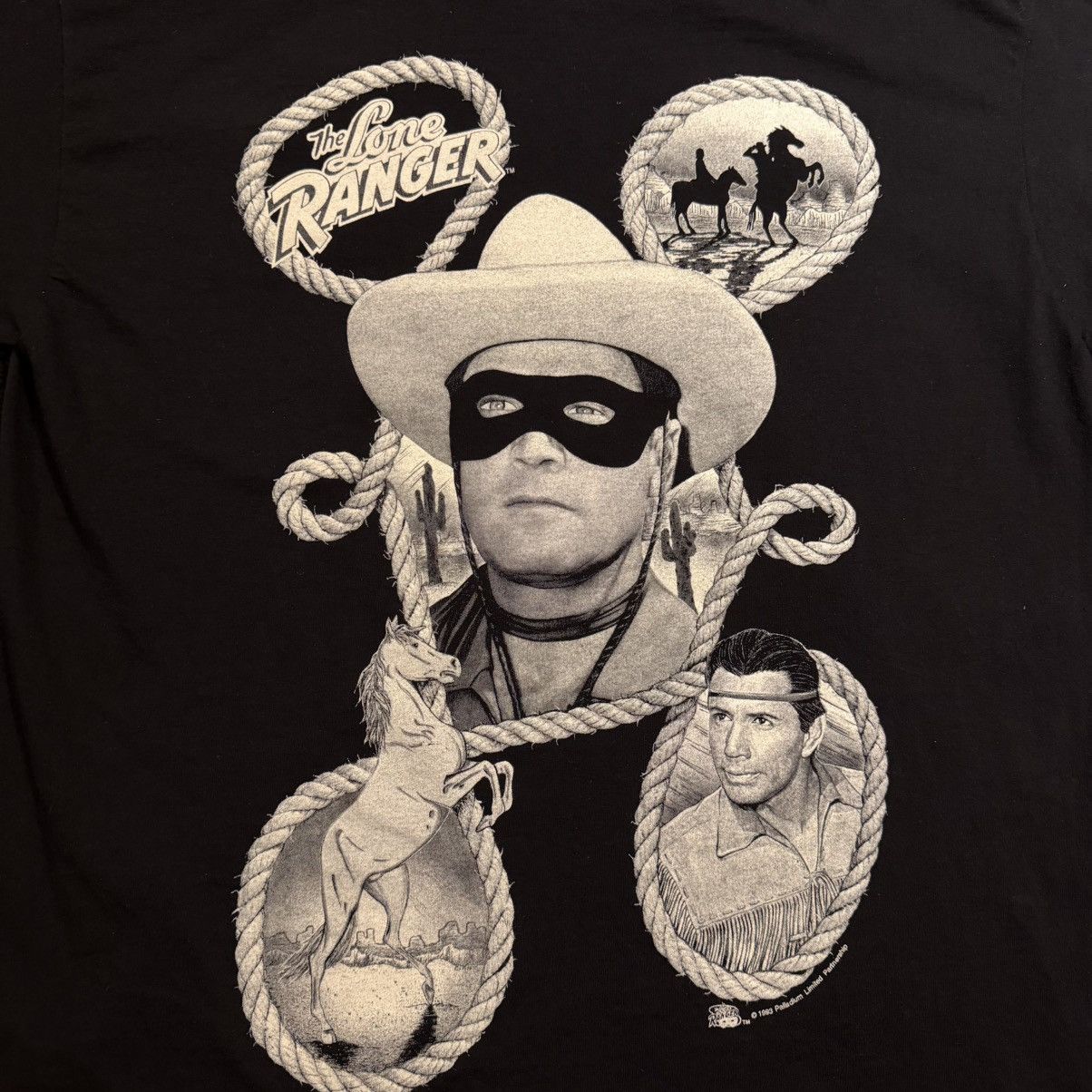 Vintage Vintage Lone Ranger 1993 MARLIN TEASE made in USA shirt Size US XL / EU 56 / 4 - 2 Thumbnail