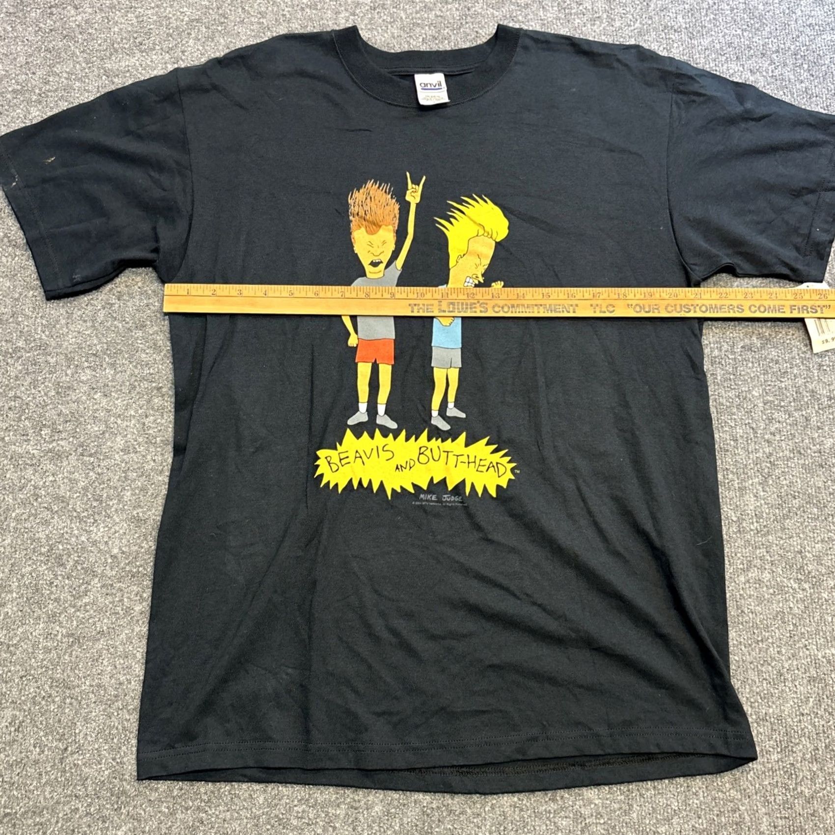 Anvil VINTAGE Anvil T-Shirt Men Large Black 2004 Beavis And Butt-Head Deadstock NWT Size US L / EU 52-54 / 3 - 7 Thumbnail