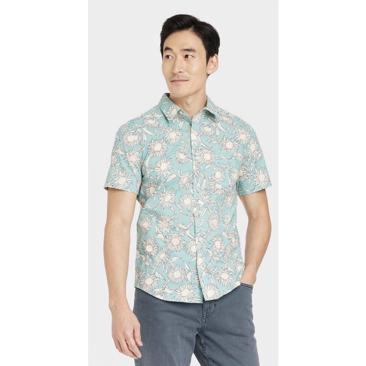 Other Goodfellow & Co. Men’s Light Blue Sunflower Print Short Slee Size US L / EU 52-54 / 3 - 1 Thumbnail