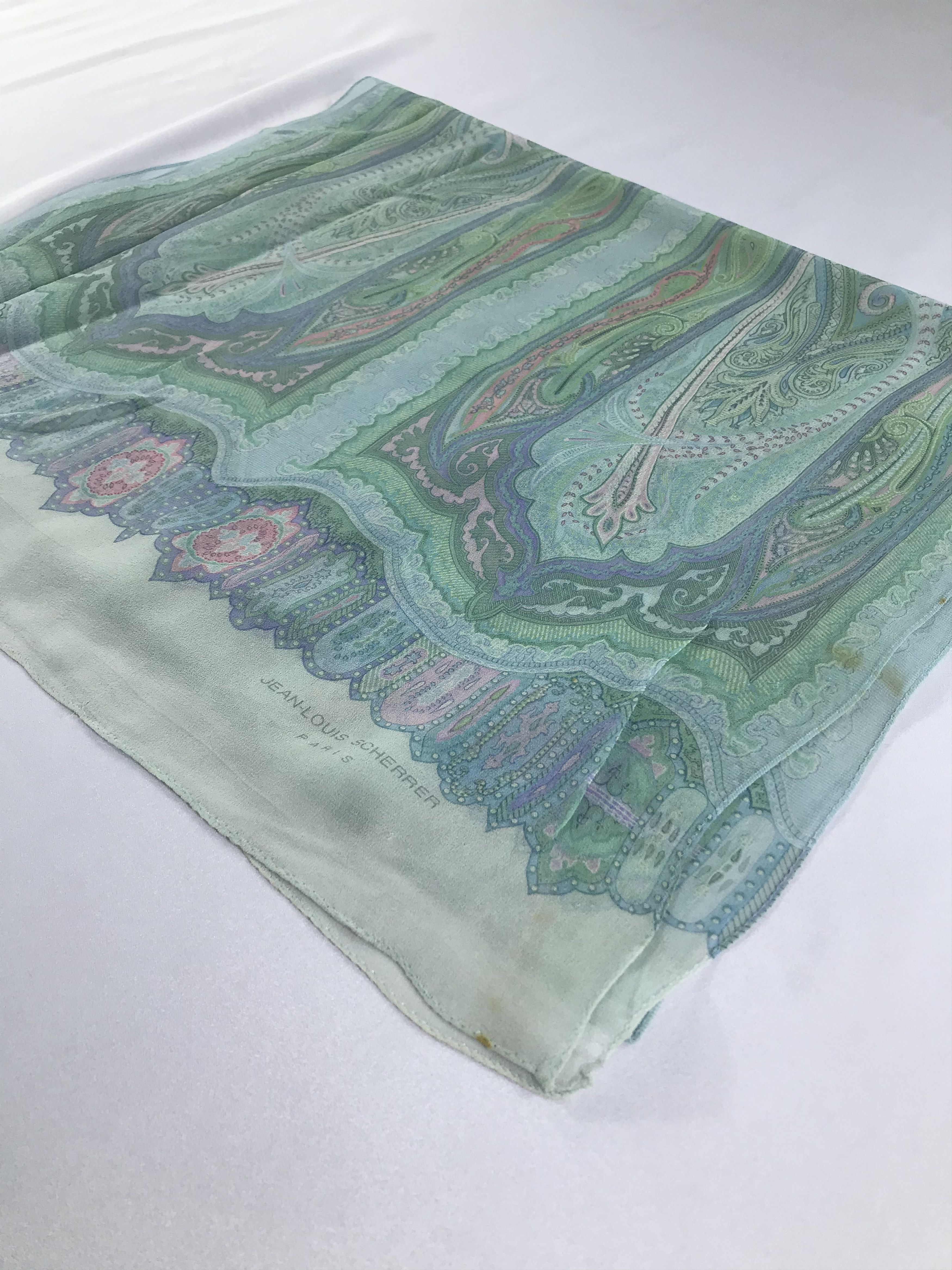 Jean-Louis Scherrer Vintage Jean Louis Scherrer Silk Scarf Size ONE SIZE - 5 Thumbnail