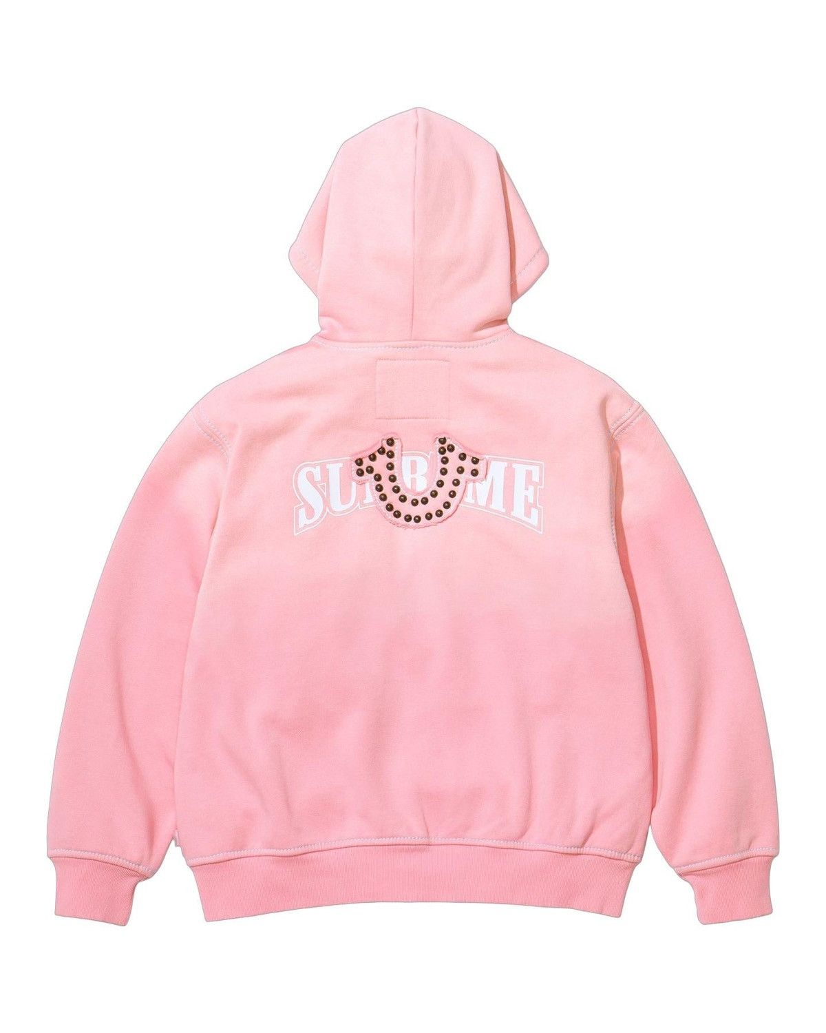 Supreme × True Religion Supreme True Religion Zip Up Hooded Sweatshirt Pink Size US L / EU 52-54 / 3 - 2 Thumbnail
