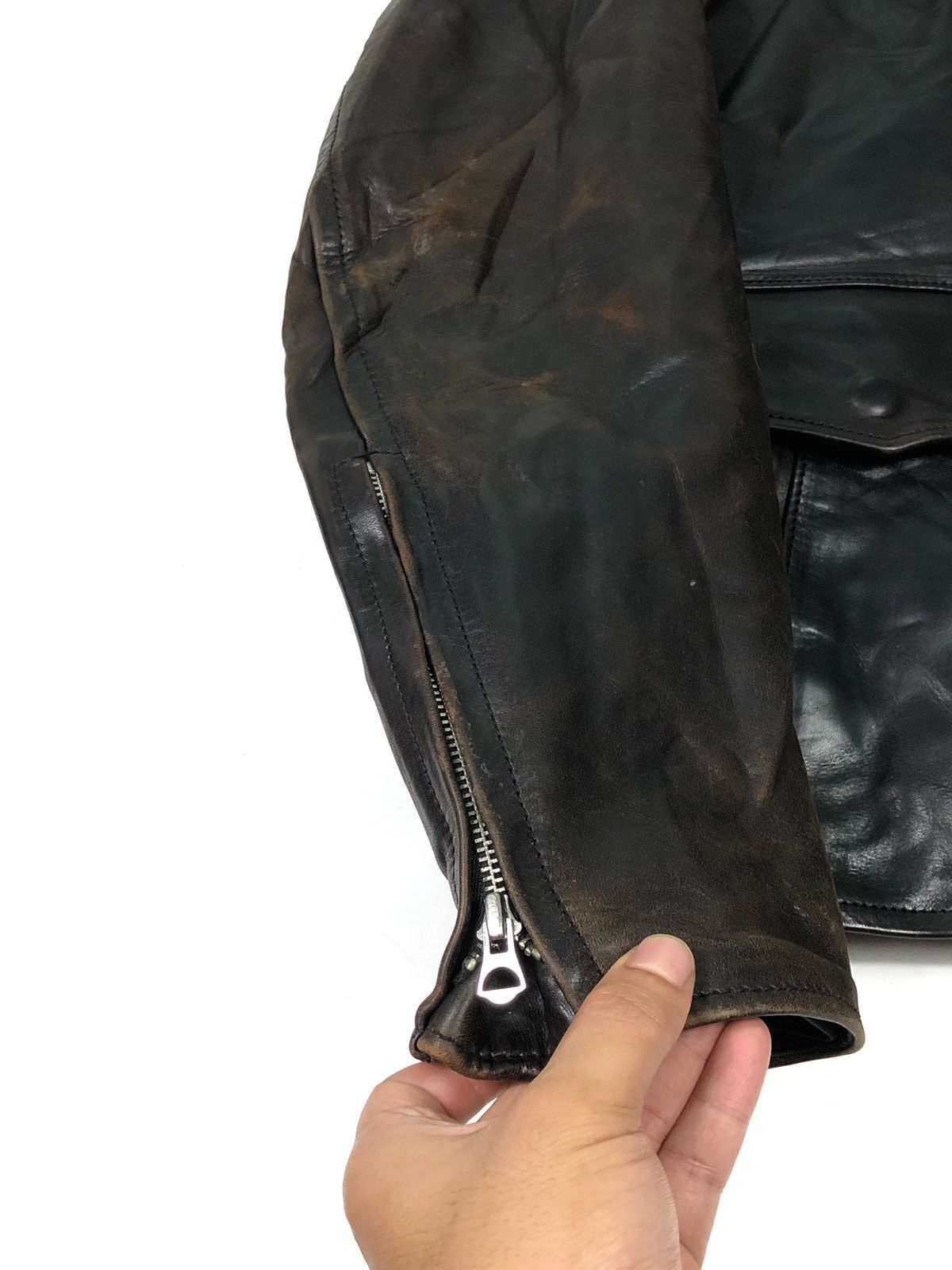 Aero Leathers RARE🔥HORSEHIDE FRONT QUARTER W/ ALPACA WOOL 6-POCKETS Size US M / EU 48-50 / 2 - 20 Thumbnail