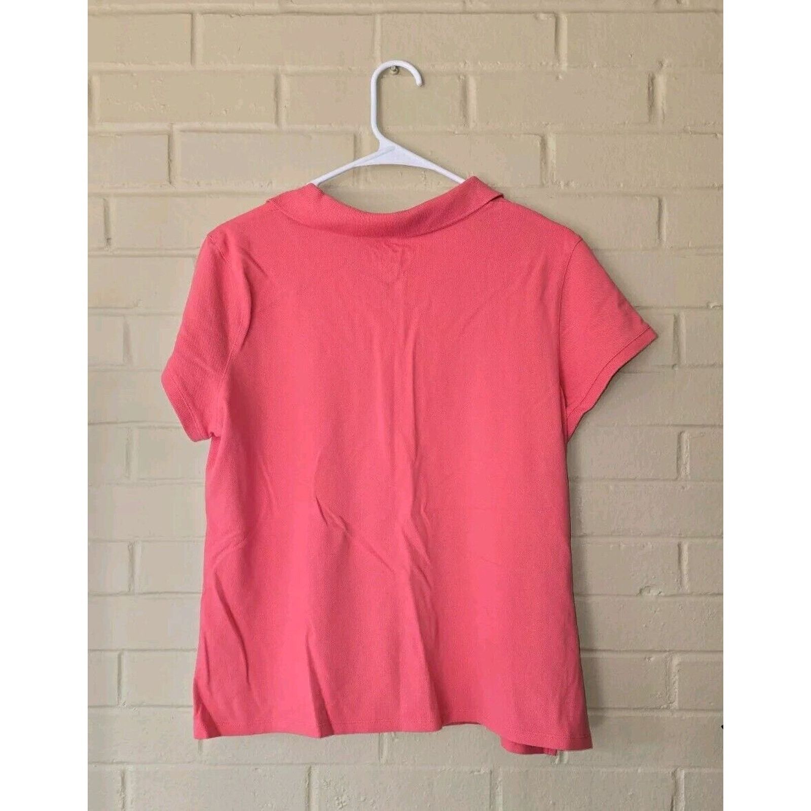 Izod Izod Polo Womens Medium Salmon Short Sleeve Size XL Golf Size XL / US 12-14 / IT 48-50 - 4 Thumbnail