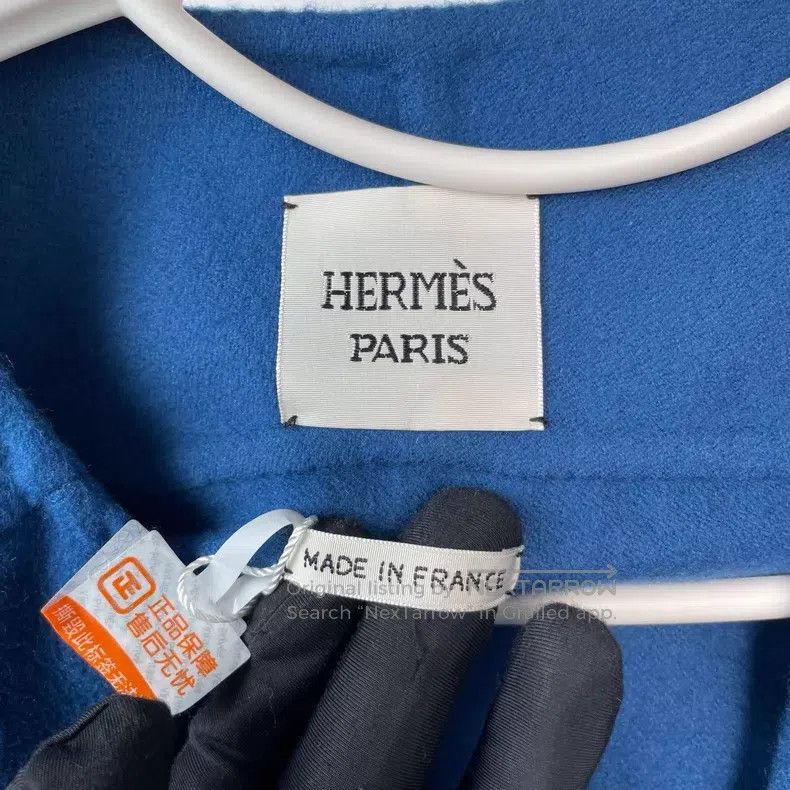 Hermes Hermes Blue Cashmere Jacket Size XS / US 0-2 / IT 36-38 - 7 Thumbnail