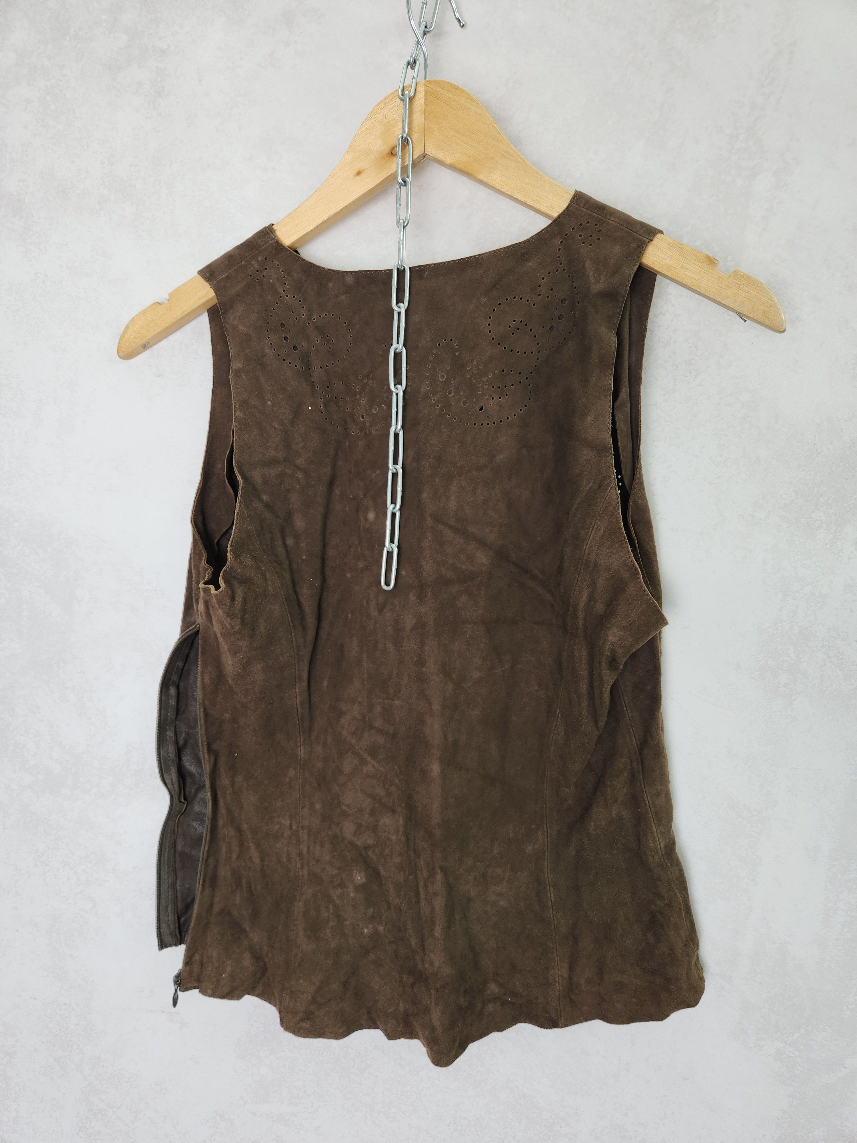 Kenzo Kenzo Jungle brown goat leather set skirt blazer vest Size M / US 6-8 / IT 42-44 - 12 Thumbnail