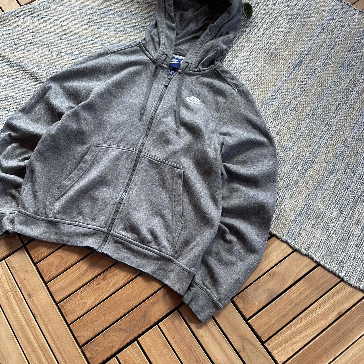 Nike Vintage Y2K Nike Swoosh Logo Zip Up Boxy Hoodie Size US M / EU 48-50 / 2 - 2 Thumbnail