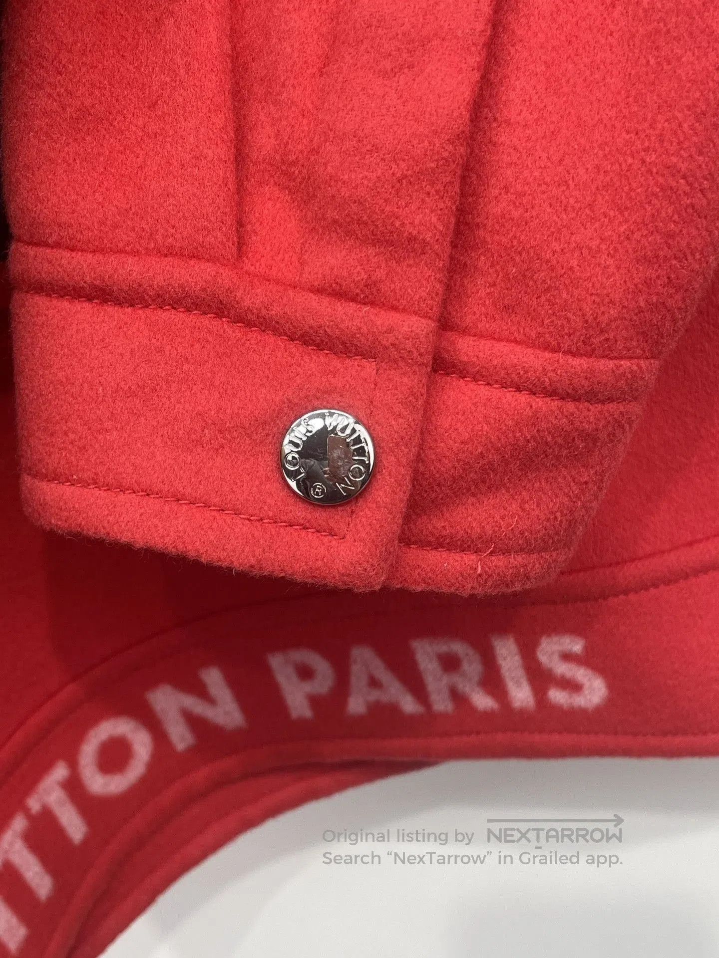 Louis Vuitton LV Red Half-Zip Wool Long Coat. Size US S / EU 44-46 / 1 - 4 Thumbnail