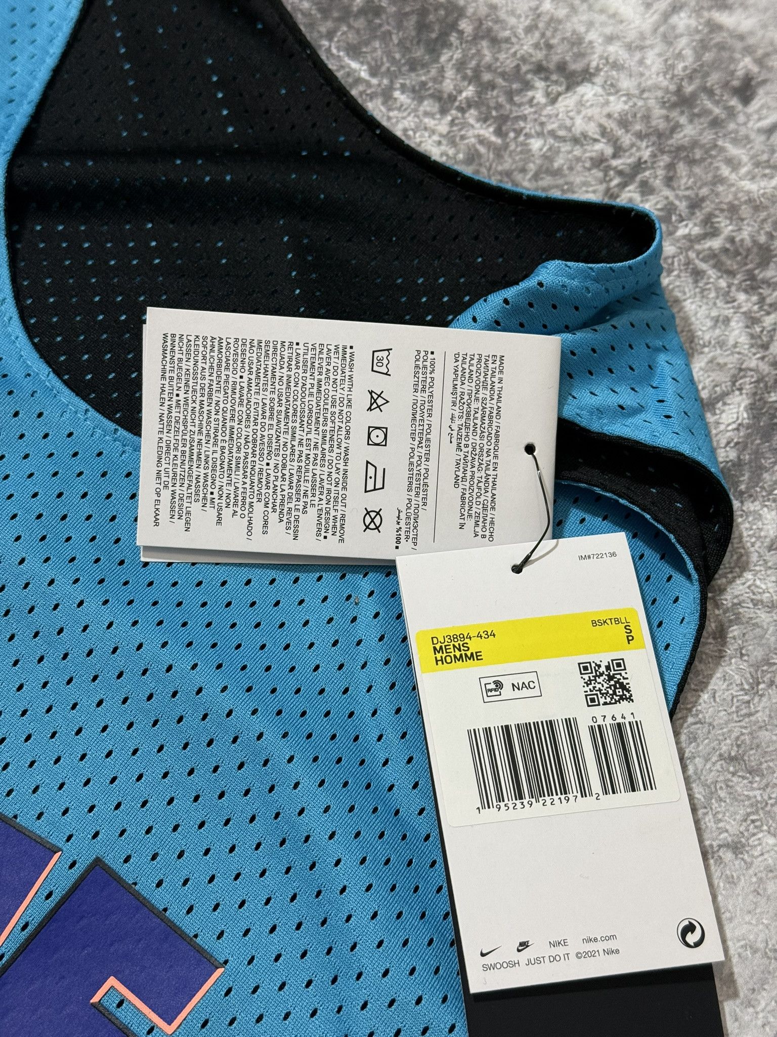 Nike Tune Squad Dri-Fit Reversible Basketball Jersey Nike Blue S Size US S / EU 44-46 / 1 - 3 Thumbnail