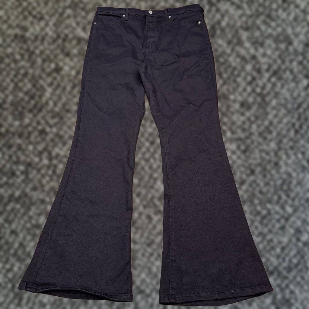 Banana Republic Banana Republic Jeans Flare High Rise Black 33 Stretch Denim 5-Pocket Zipper Womens Size 24" / US 00 / IT 34 - 1 Thumbnail