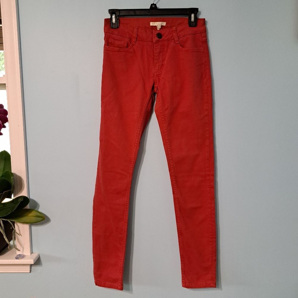 Maje Maje Broder Tomette Skinny Jeans Size 24 Red NWT Size 24" / US 00 / IT 34 - 12 Thumbnail