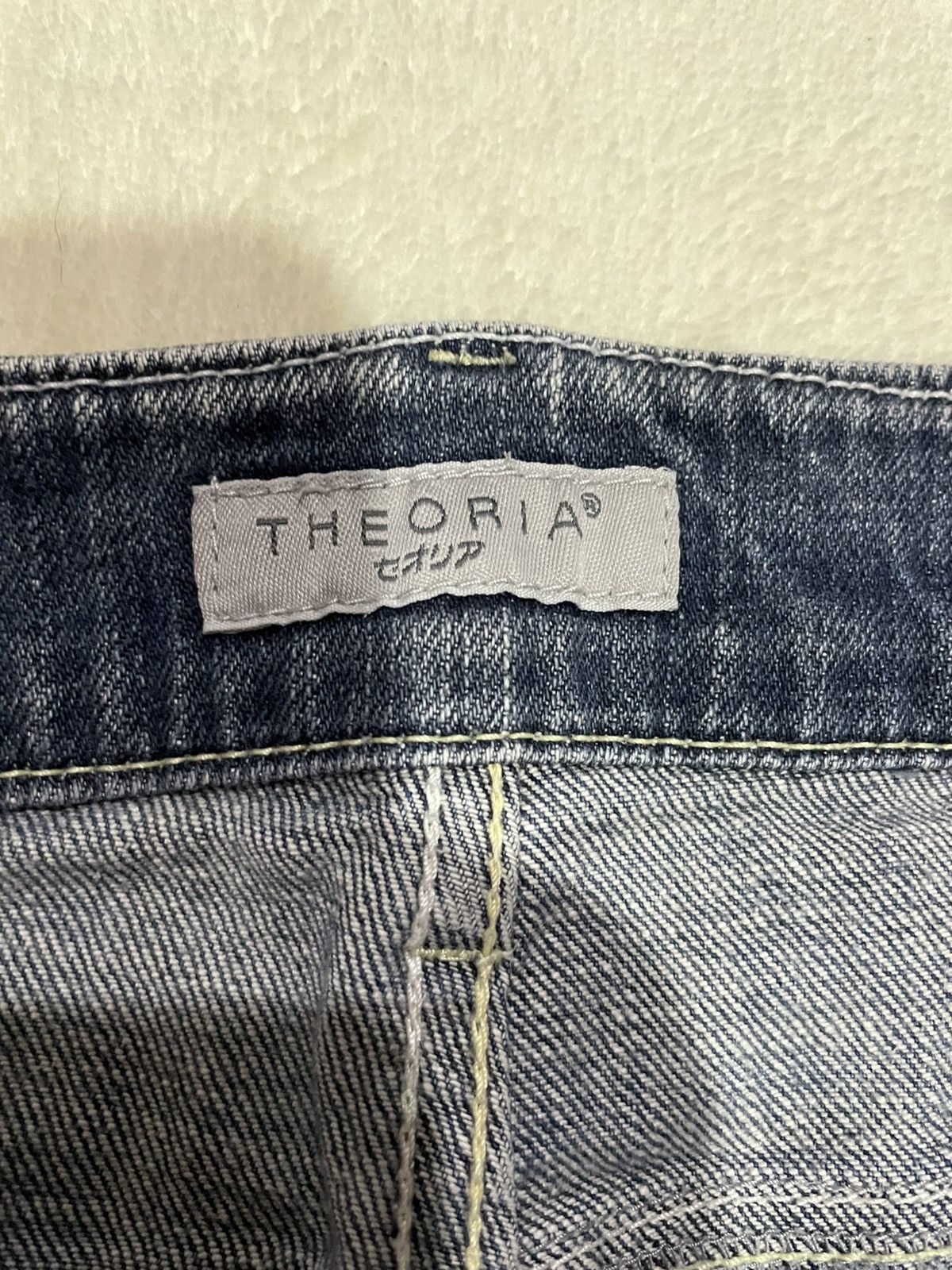 Japanese Brand Vintage Theoria Boot Cut Mudwash Distress Denim Jeans Size US 35 - 7 Thumbnail