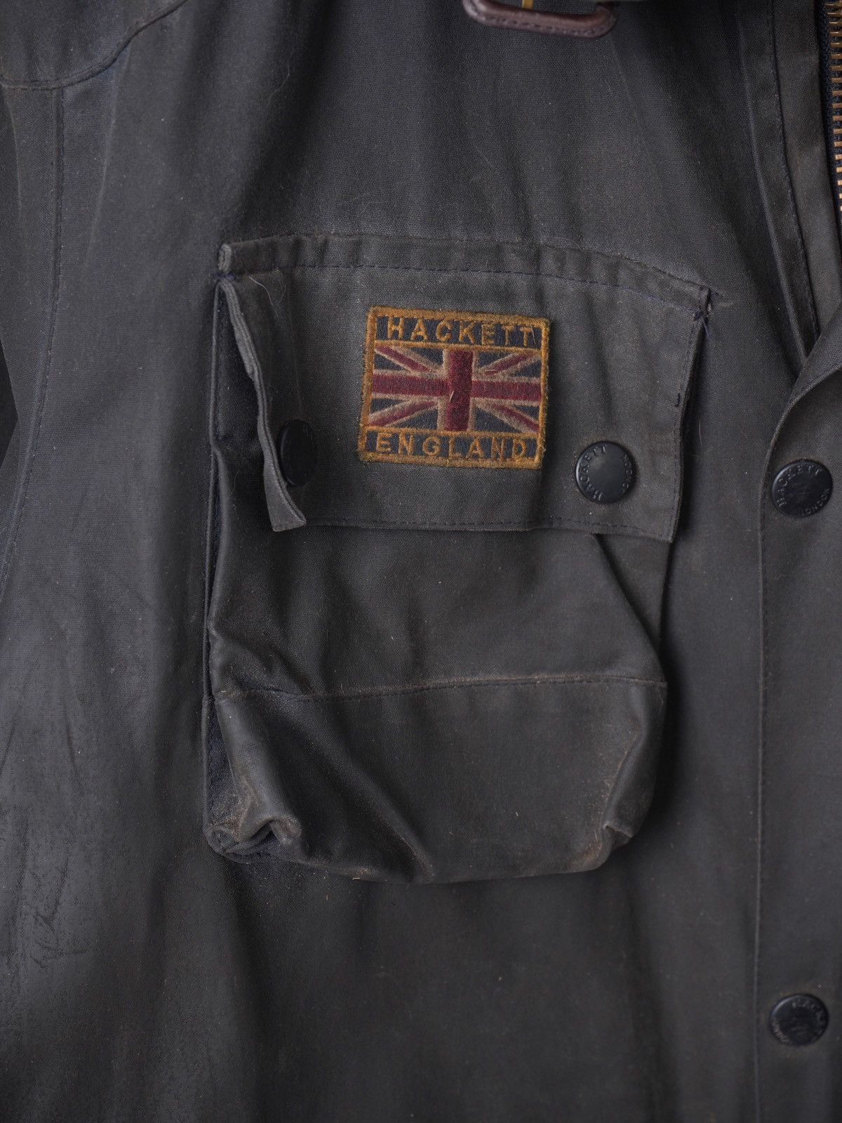 Hackett Hackett London England Wax Jacket Millerain size XXL Size US XXL / EU 58 / 5 - 2 Thumbnail