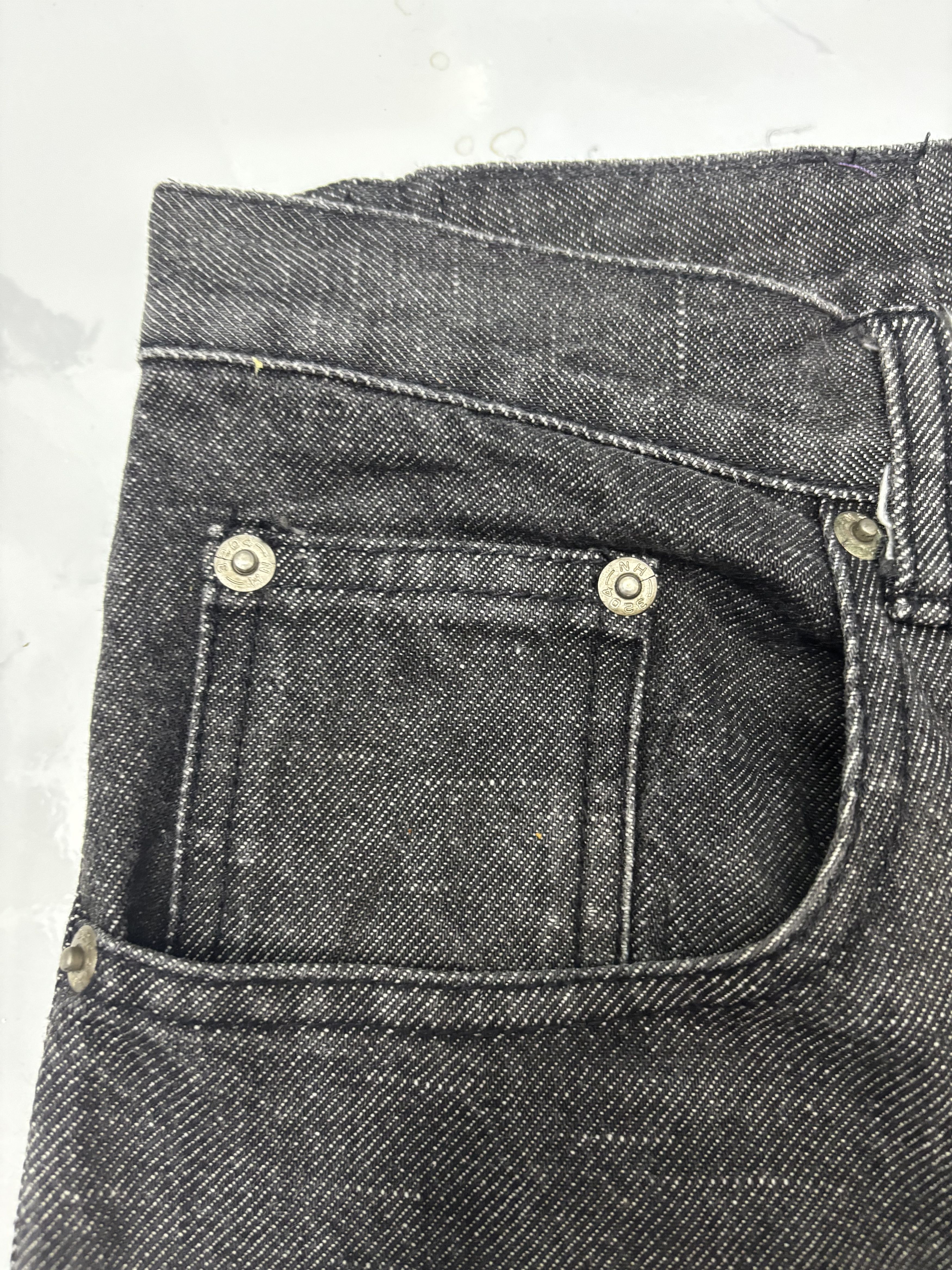 Neighborhood Neighborhood AW03 Black Fragment Narrow Denim Jean Size US 32 / EU 48 - 16 Thumbnail