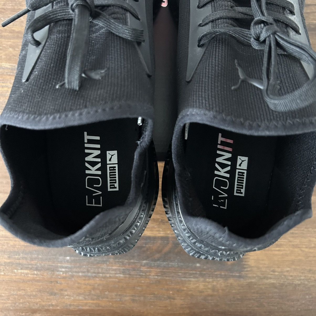 Puma PUMA Avid EvoKnit Sneakers Triple Black Men Size 13 Size US 13 / EU 46 - 4 Thumbnail