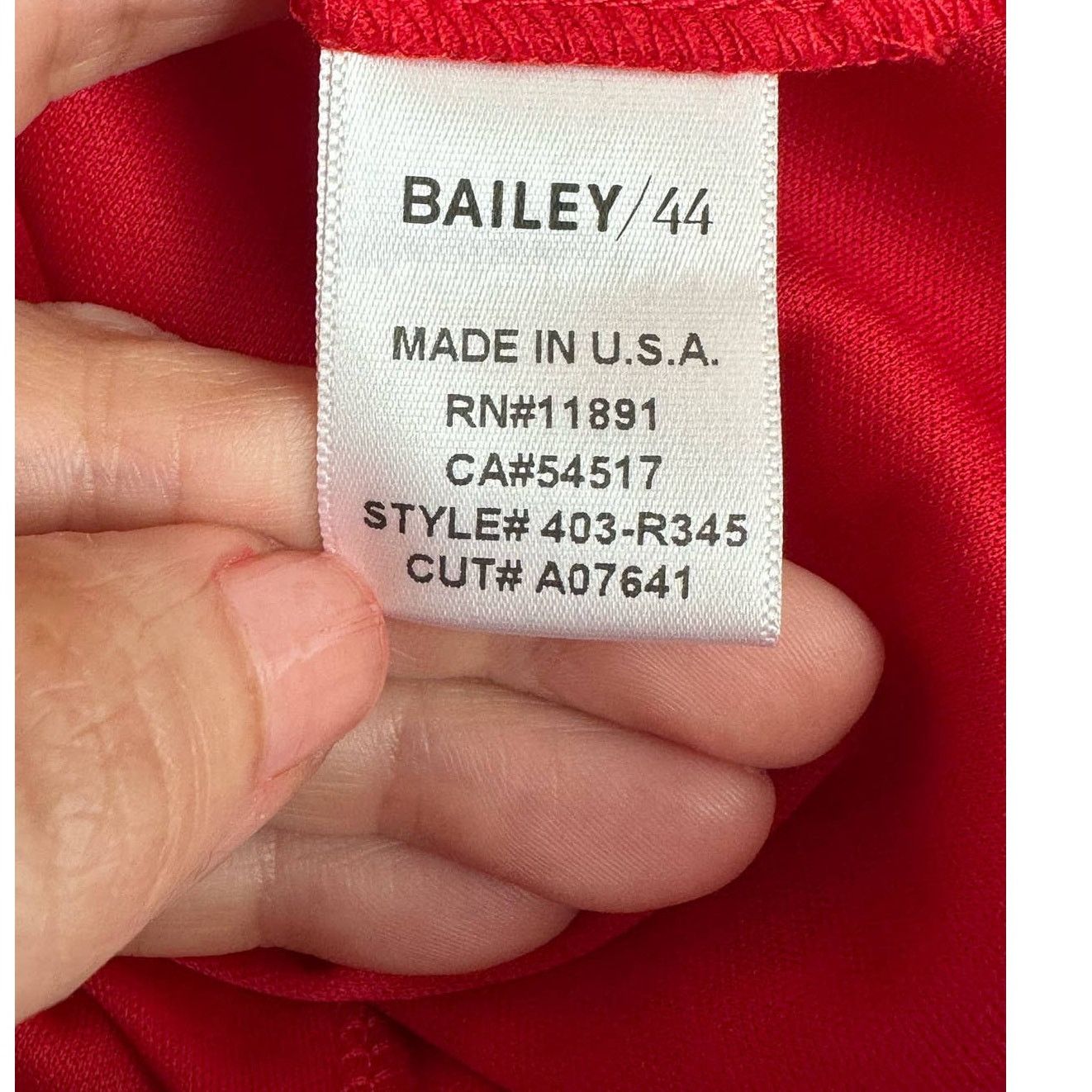 Bailey 44 BAILEY/44 red short sleeves cocktail dress size Small Size S / US 4 / IT 40 - 5 Thumbnail