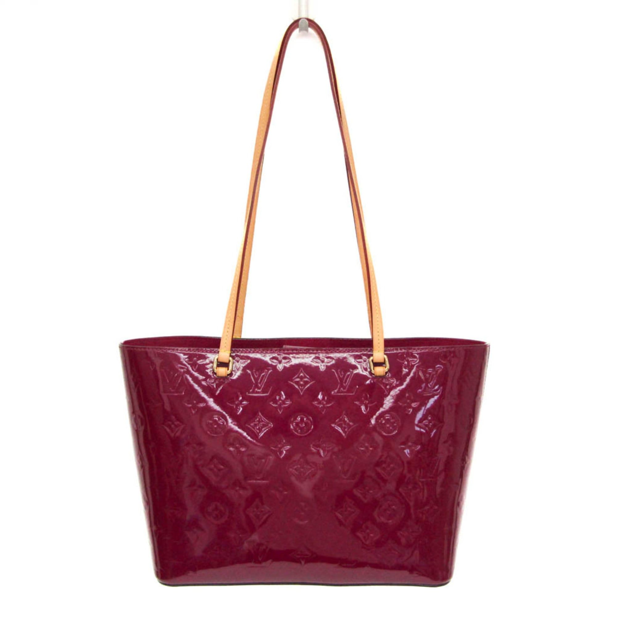 Louis Vuitton Louis Vuitton Monogram Vernis Long Beach M90480 Women's Shoulder Bag Magenta Size ONE SIZE - 1 Thumbnail