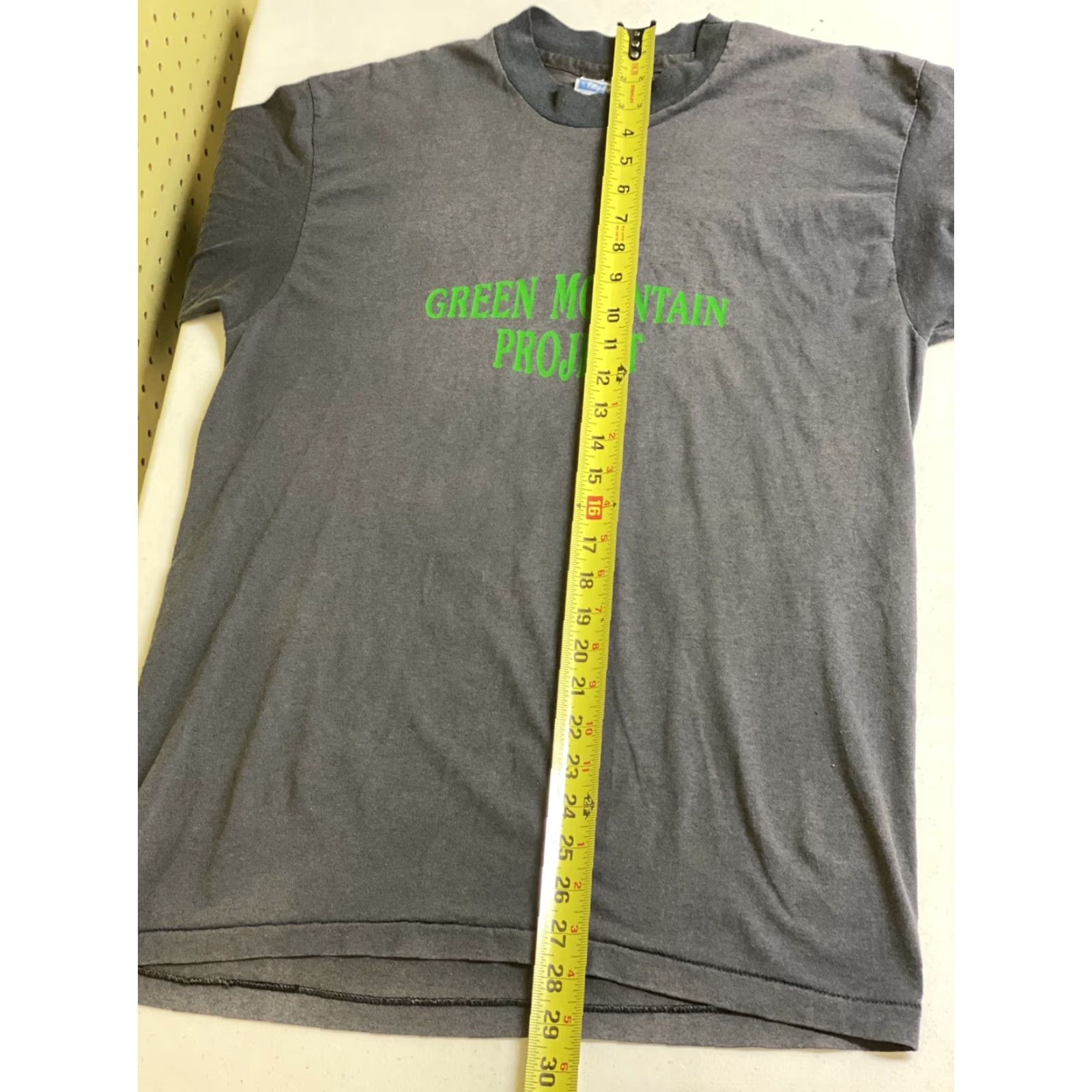 Y/Project VINTAGE Mens L Gray Short Sleeve T-Shirt Green Mountain Project Vermont VT L Crew Neck Cotton Blend Size US L / EU 52-54 / 3 - 7 Thumbnail
