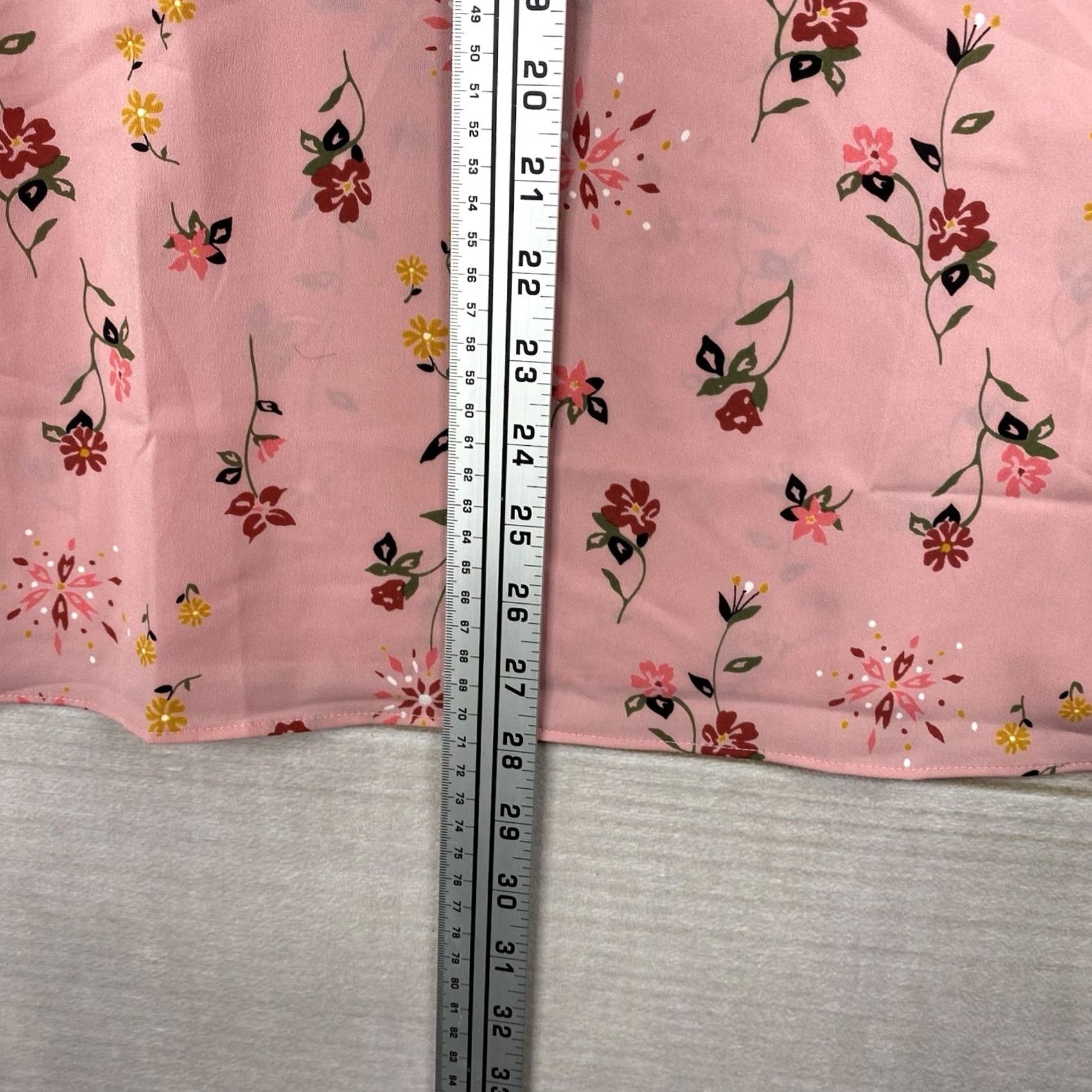 Vintage Lane Bryant Top Womens 24 Pink Floral Short Bell Sleeve Lightweight Boho Fairy Blouse Ladies Pink Floral 24 Sh Size 4XL / US 24-26 - 5 Thumbnail