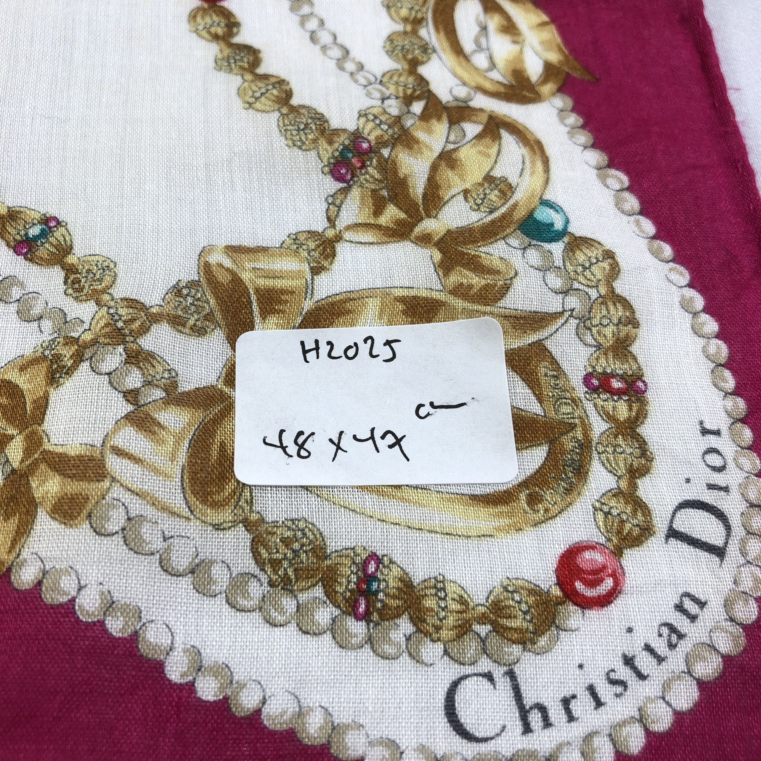 Christian Dior Monsieur Christian Dior Handkerchief Neckerchief Bandana H2025 Size ONE SIZE - 8 Thumbnail