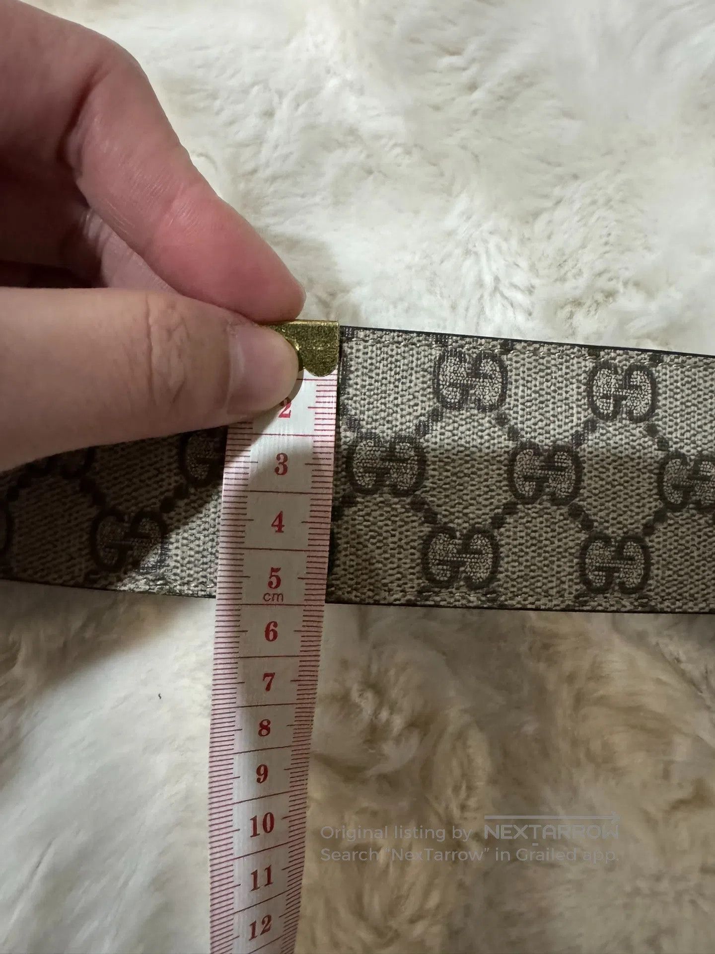 Gucci Guicci size 85 Fully Printed Monogram Belt| Size ONE SIZE - 6 Thumbnail