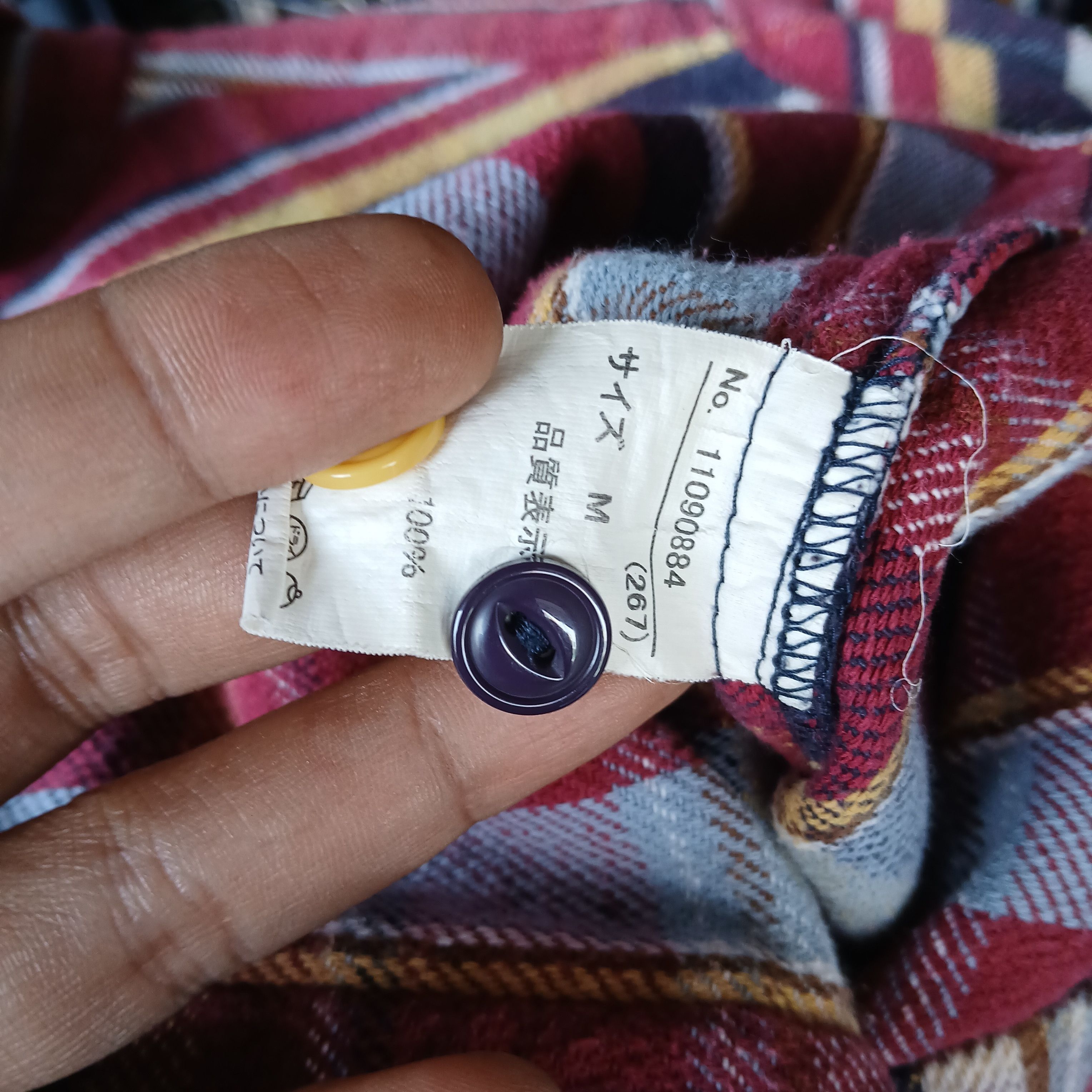 Japanese Brand Vintage flannel shirt cube sugar japan Size US M / EU 48-50 / 2 - 7 Thumbnail