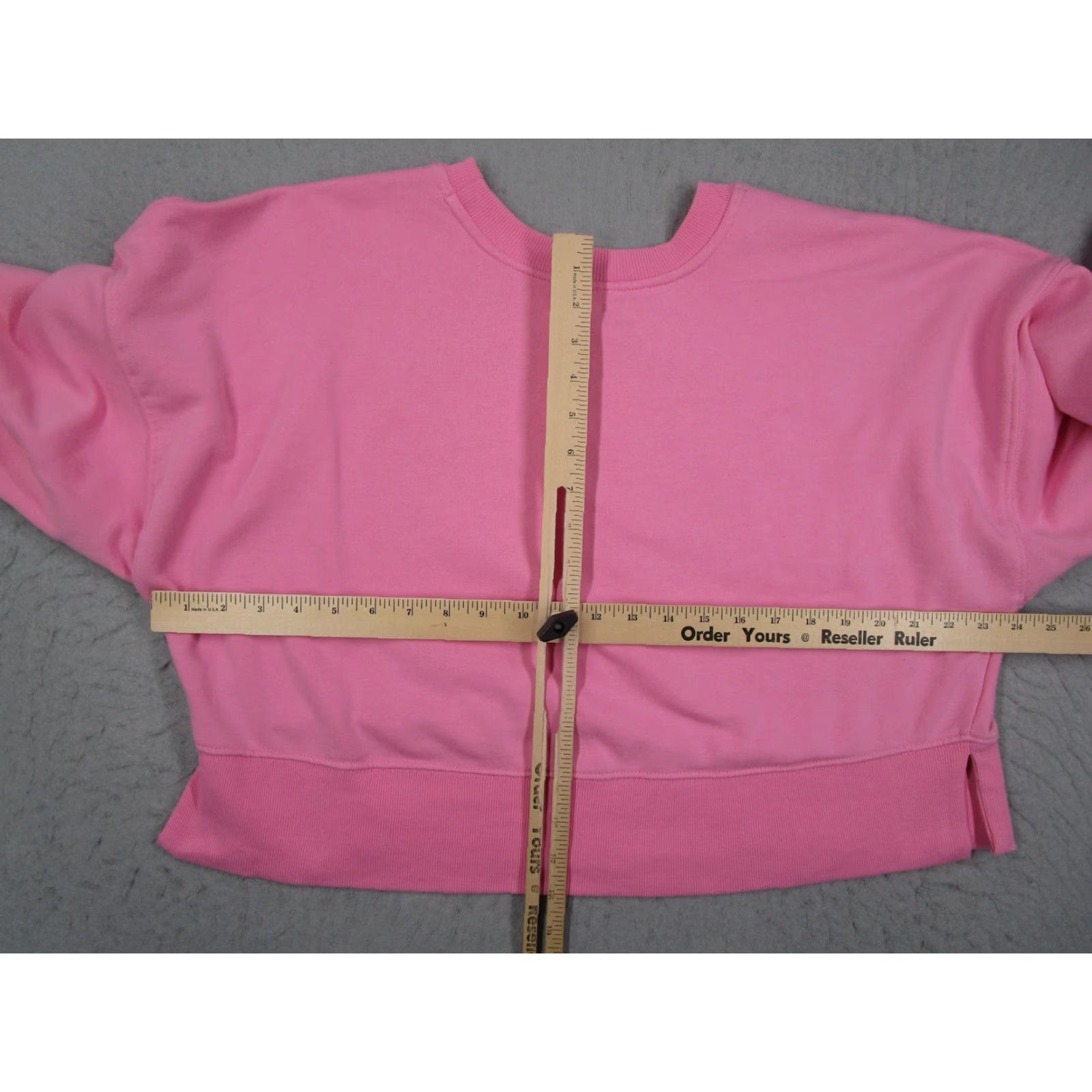 Gola Gola x Anthropologie Sweatshirt Womens Small Pink Cropped Crewneck Floral Patch Size S / US 4 / IT 40 - 7 Thumbnail