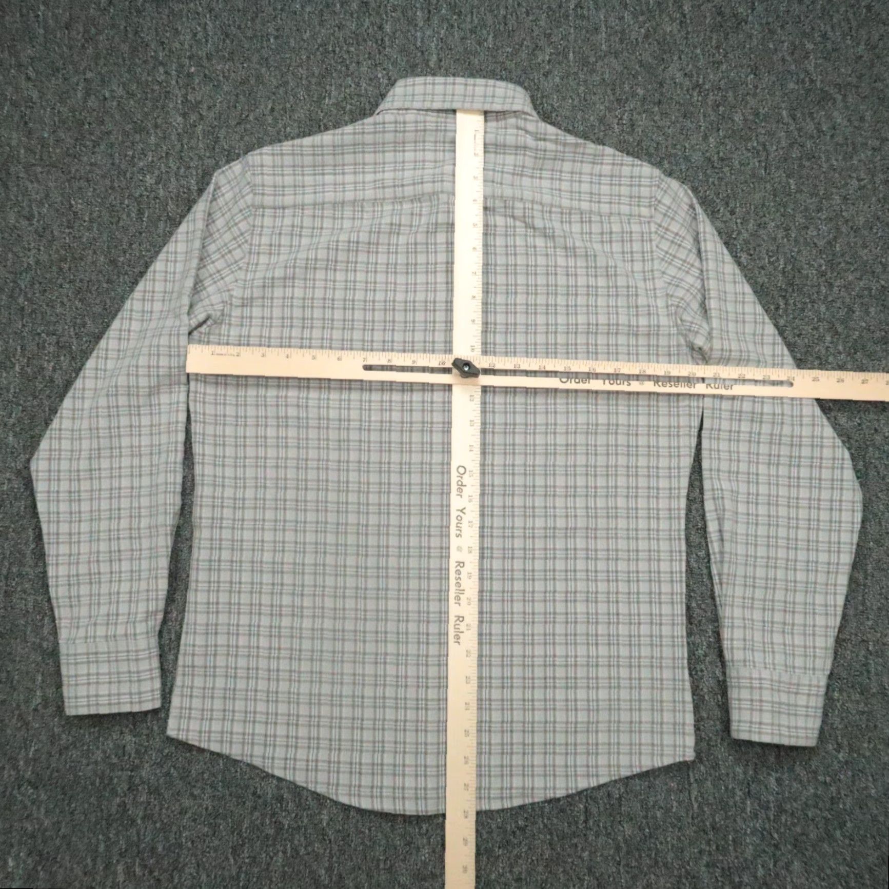 Mizzen+Main Mizzen+Main Shirt Mens Small Gray Plaid Long Sleeve Button-Down Flannel Size US S / EU 44-46 / 1 - 5 Thumbnail
