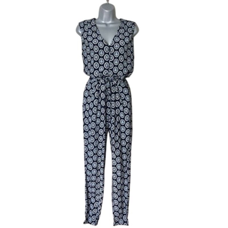 Boden BODEN SANTA FE Blue & White Jumpsuit 16R Size 38" / US 16 / IT 52 - 3 Thumbnail