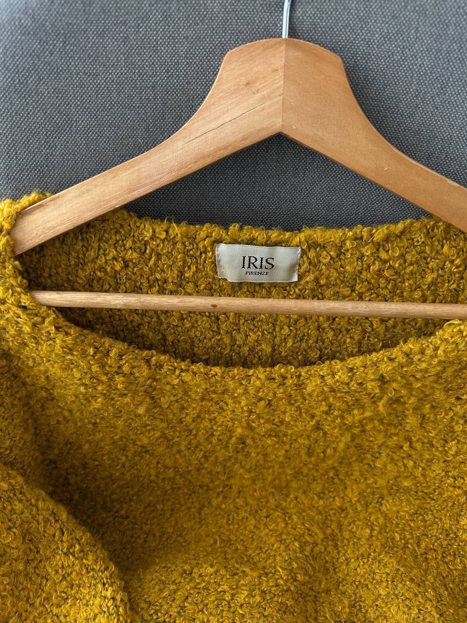 Iris von Arnim × Vintage Vintage Iris Firenze Yellow Cardigan Poncho Sweater Size US L / EU 52-54 / 3 - 12 Thumbnail