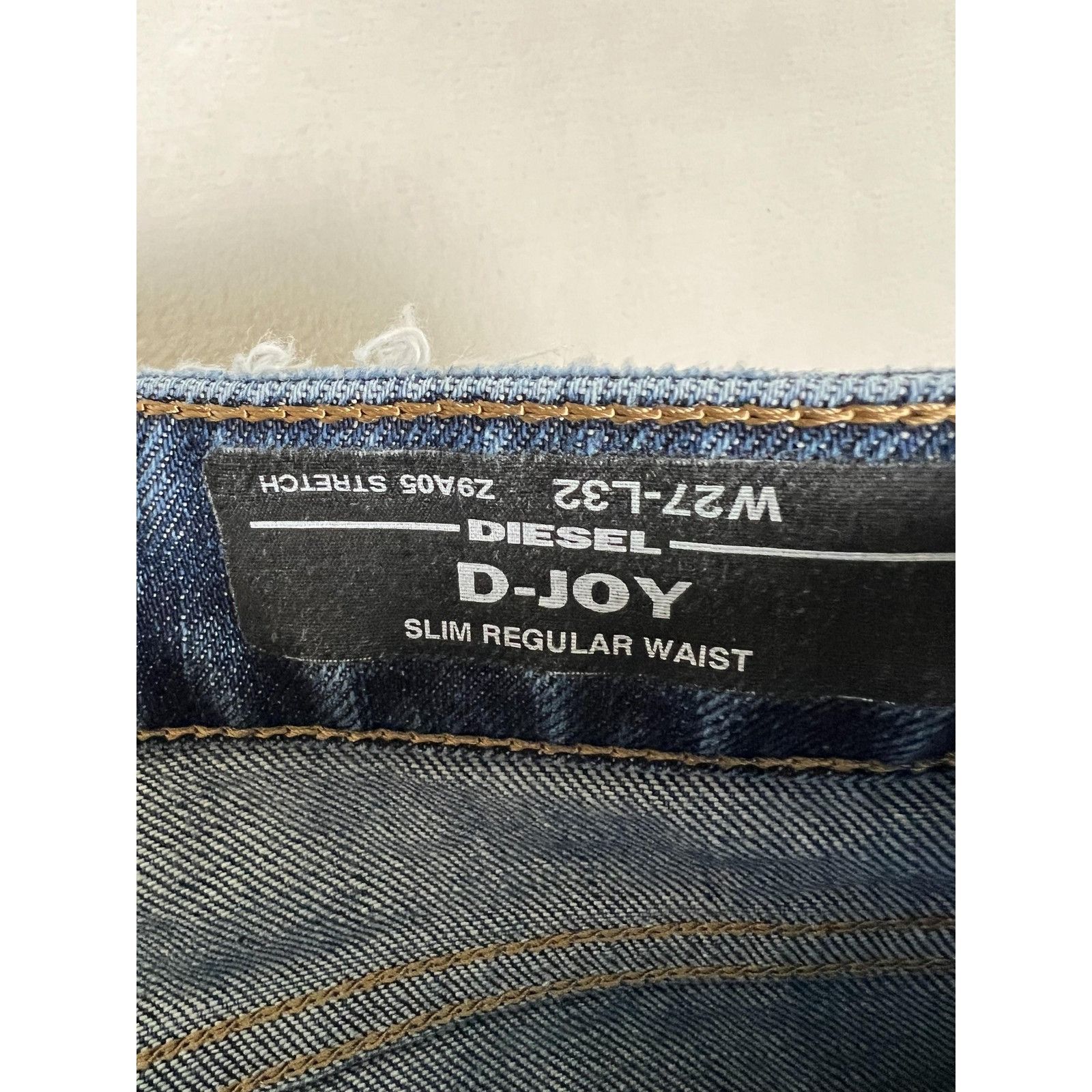 Diesel Diesel Jeans Womens 27x32 Blue D-Joy Slim Straight Leg Stret Size 27" / US 4 / IT 40 - 2 Thumbnail