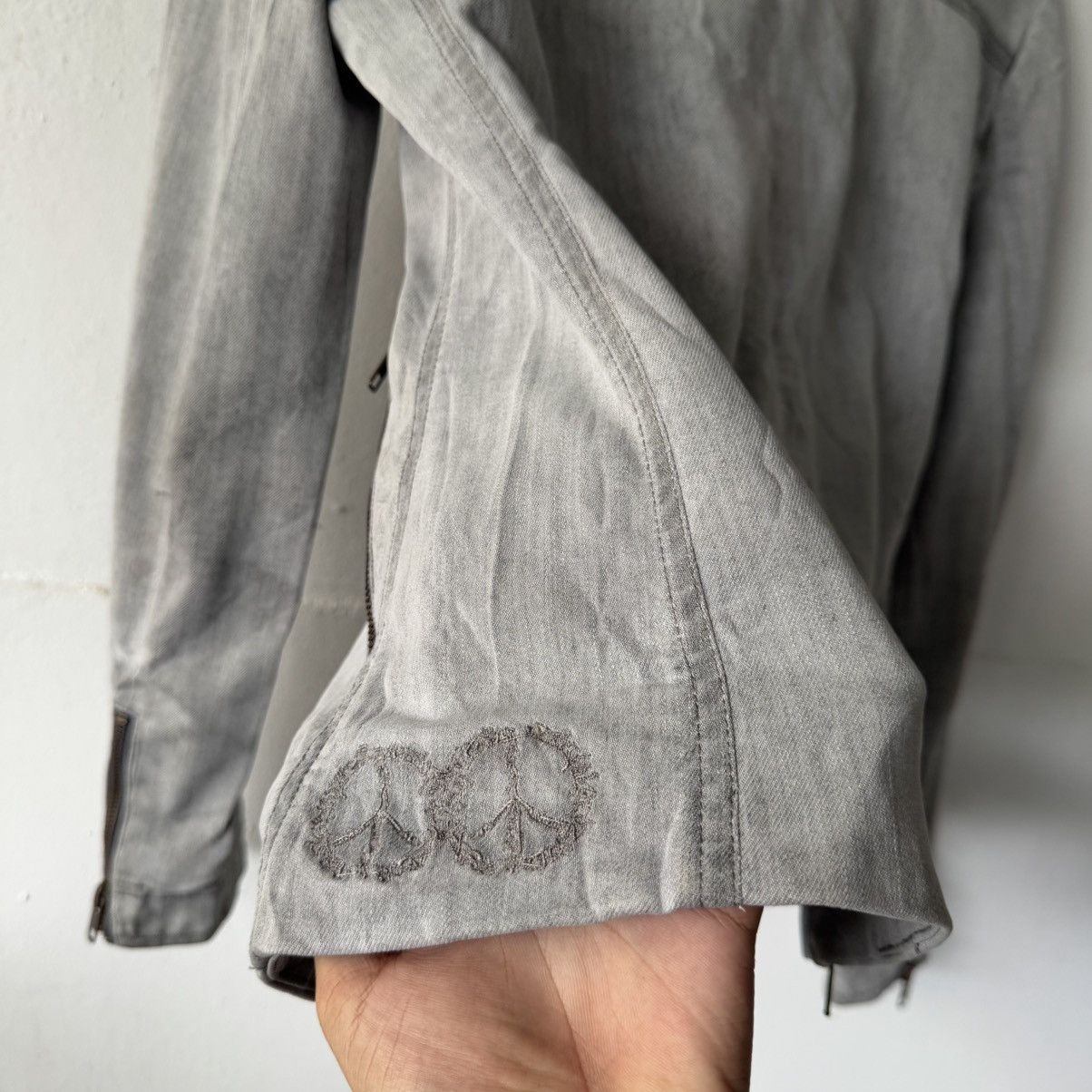 Le Grande Bleu (L.G.B.) 2000s japanese asymmetrical Bono Ifsix rick biker jacket Size US M / EU 48-50 / 2 - 10 Thumbnail