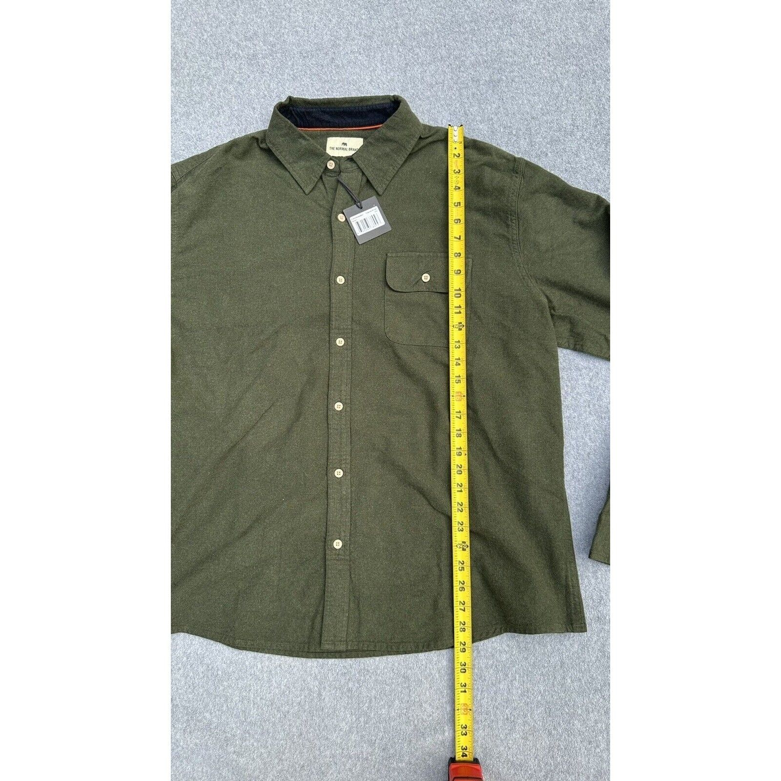 Other The Normal Brand Chamois Woven Button Up Shirt Sz XXL NWT Size US XXL / EU 58 / 5 - 6 Thumbnail