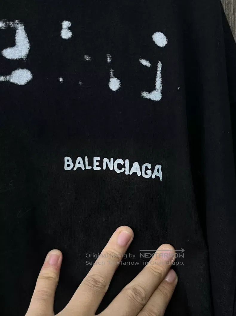 Balenciaga Balenciaga Printed Plain Knit Short Sleeve Size US XL / EU 56 / 4 - 5 Thumbnail