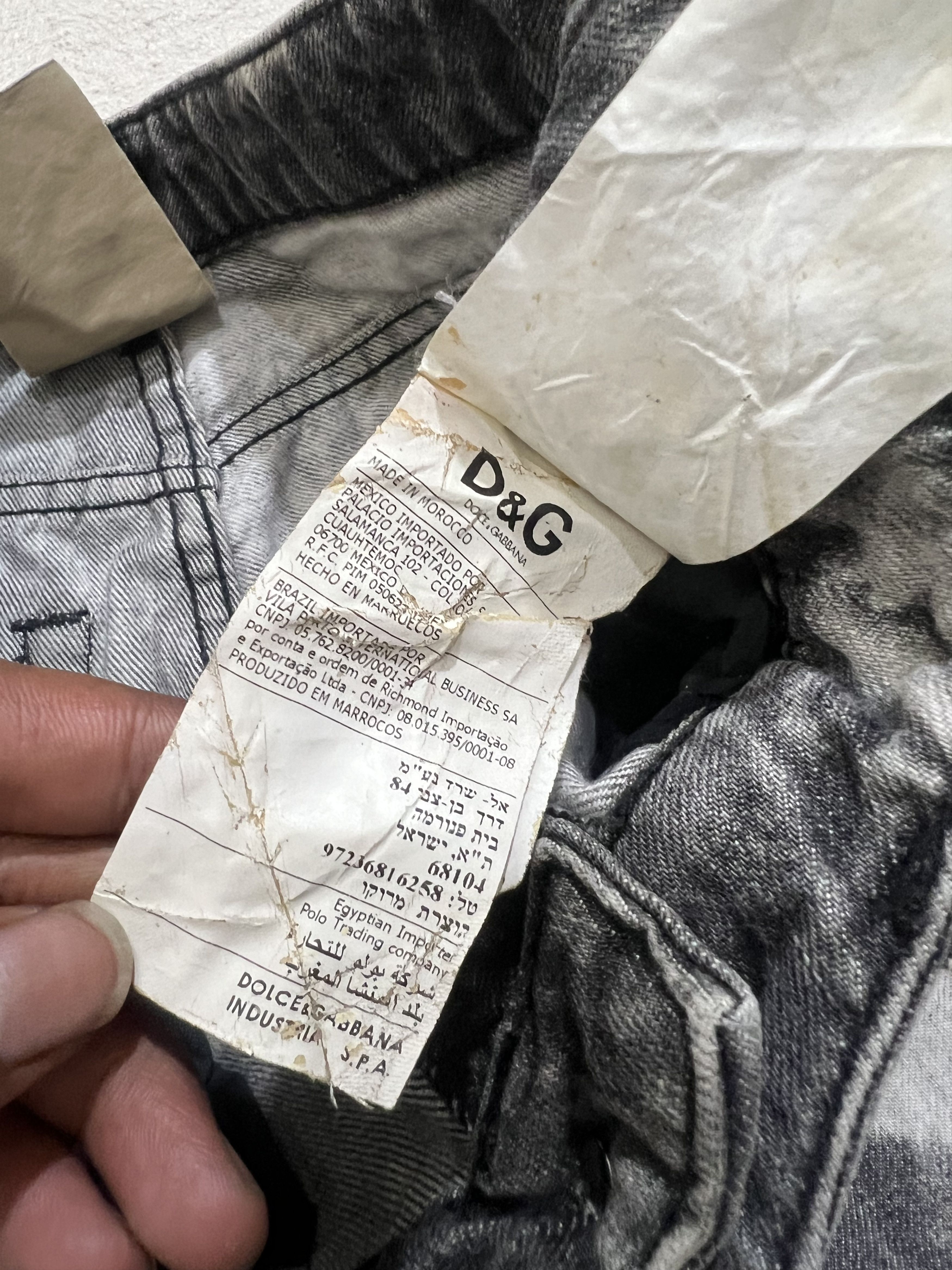 Dolce & Gabbana 2000s Dolce Gabbana Painted Bootcut Wash Denim y2k Lgb Ifsix Size 24" / US 00 / IT 34 - 8 Thumbnail