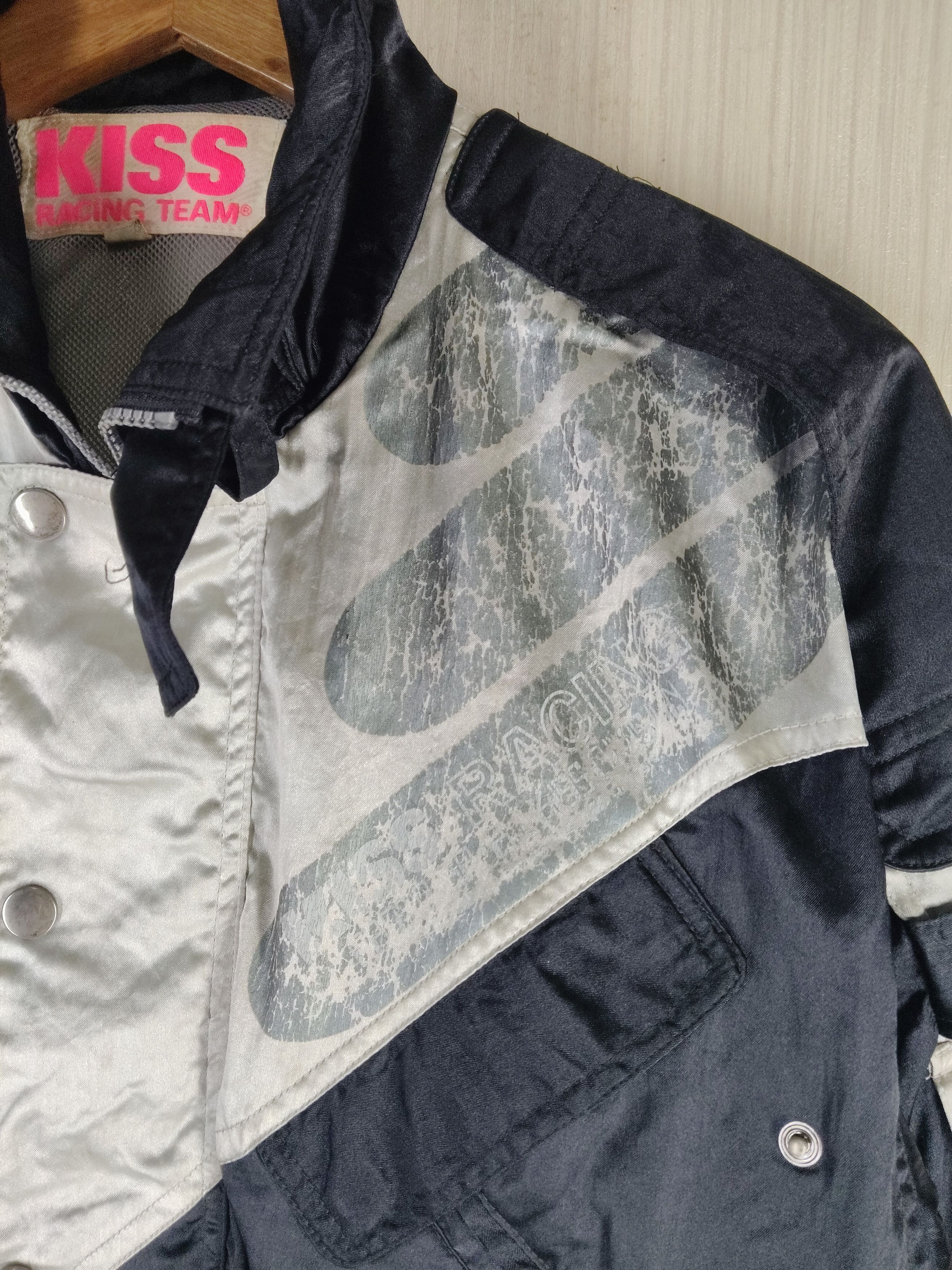 Sports Specialties Rare Vintage 90s Kiss Racing Team Bomber Jacket Size US M / EU 48-50 / 2 - 6 Thumbnail
