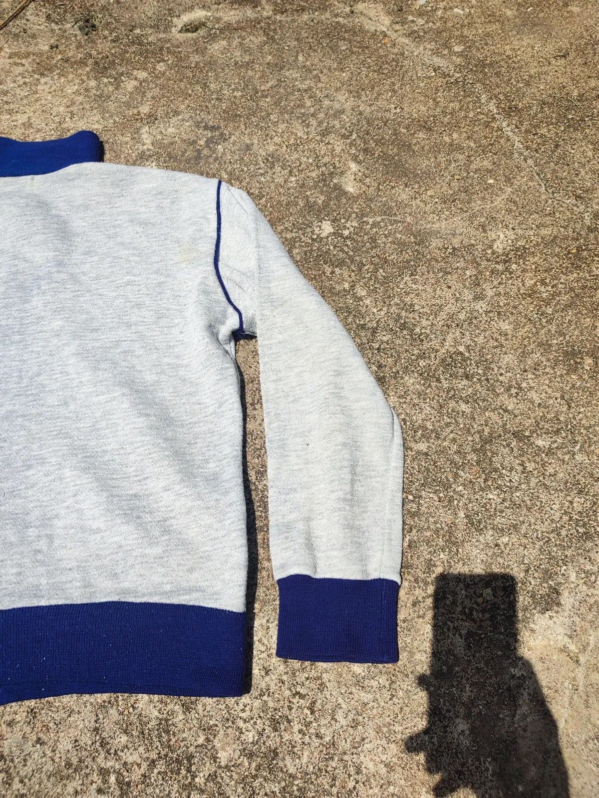 Nike Vintage 80s Nike Sportswear Full-Zip Track Jacket Grey/Blue Size US L / EU 52-54 / 3 - 11 Thumbnail