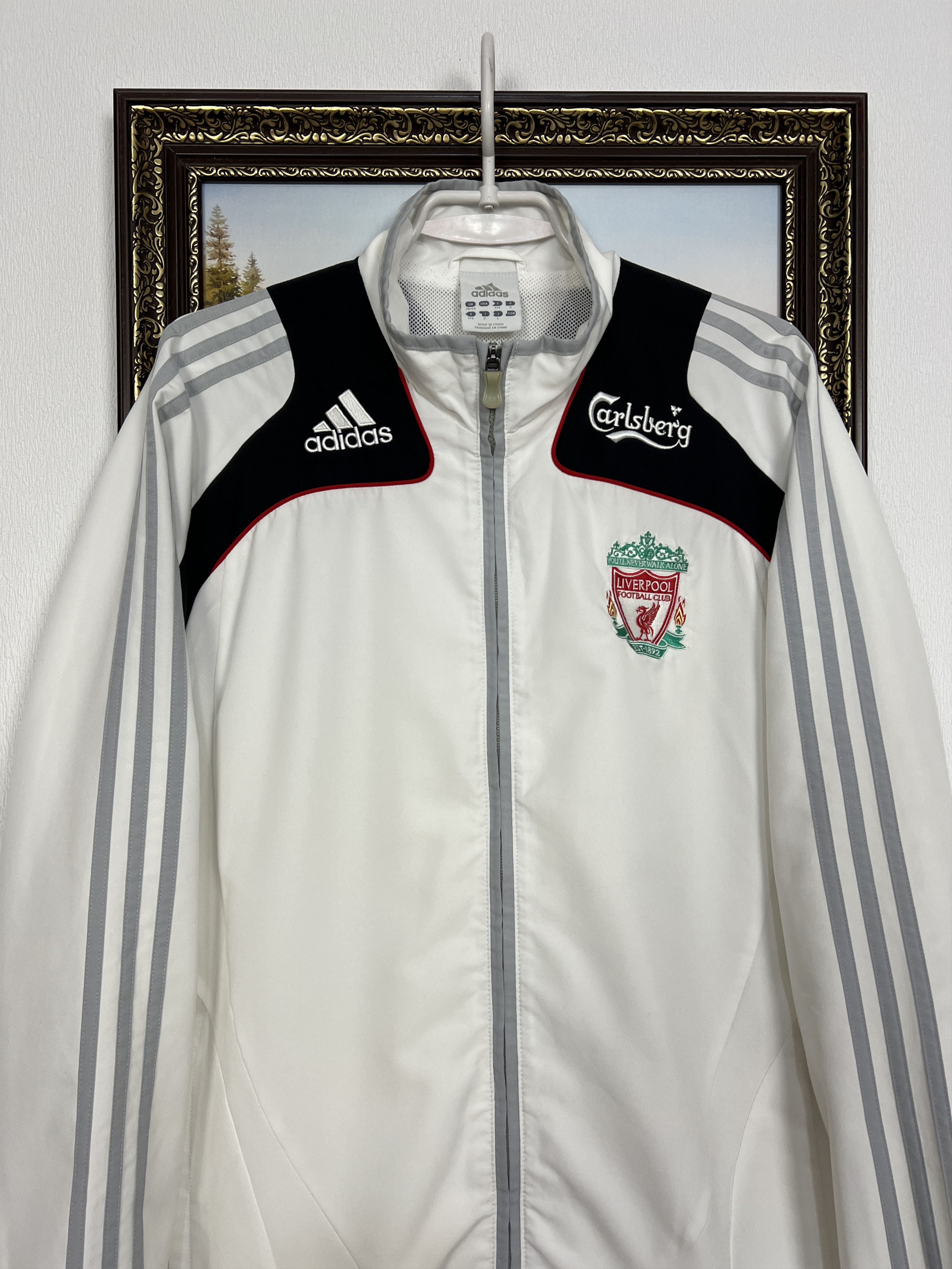 Adidas Vintage Adidas Liverpool Football Jacket Soccer Track Top Size US M / EU 48-50 / 2 - 2 Thumbnail