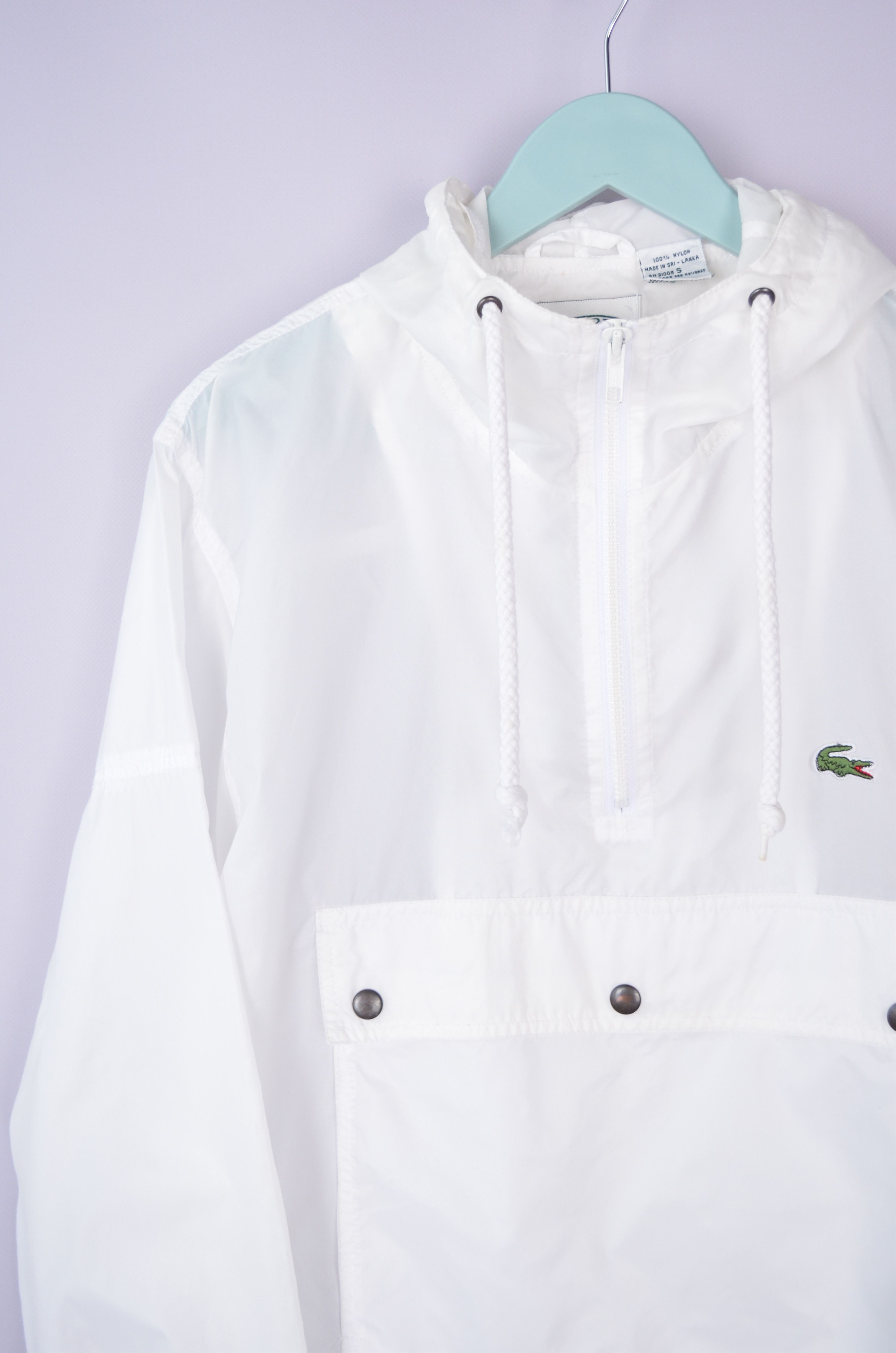Designer × Lacoste × Vintage Vintage 90s Izod Lacoste Anorak Windbreaker Jacket Size US S / EU 44-46 / 1 - 4 Thumbnail