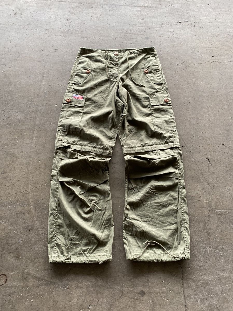 Japanese Brand 2000s UFO - Cargo 2 in 1 Reconstructed Short Pants Size US 30 / EU 46 - 1 Thumbnail