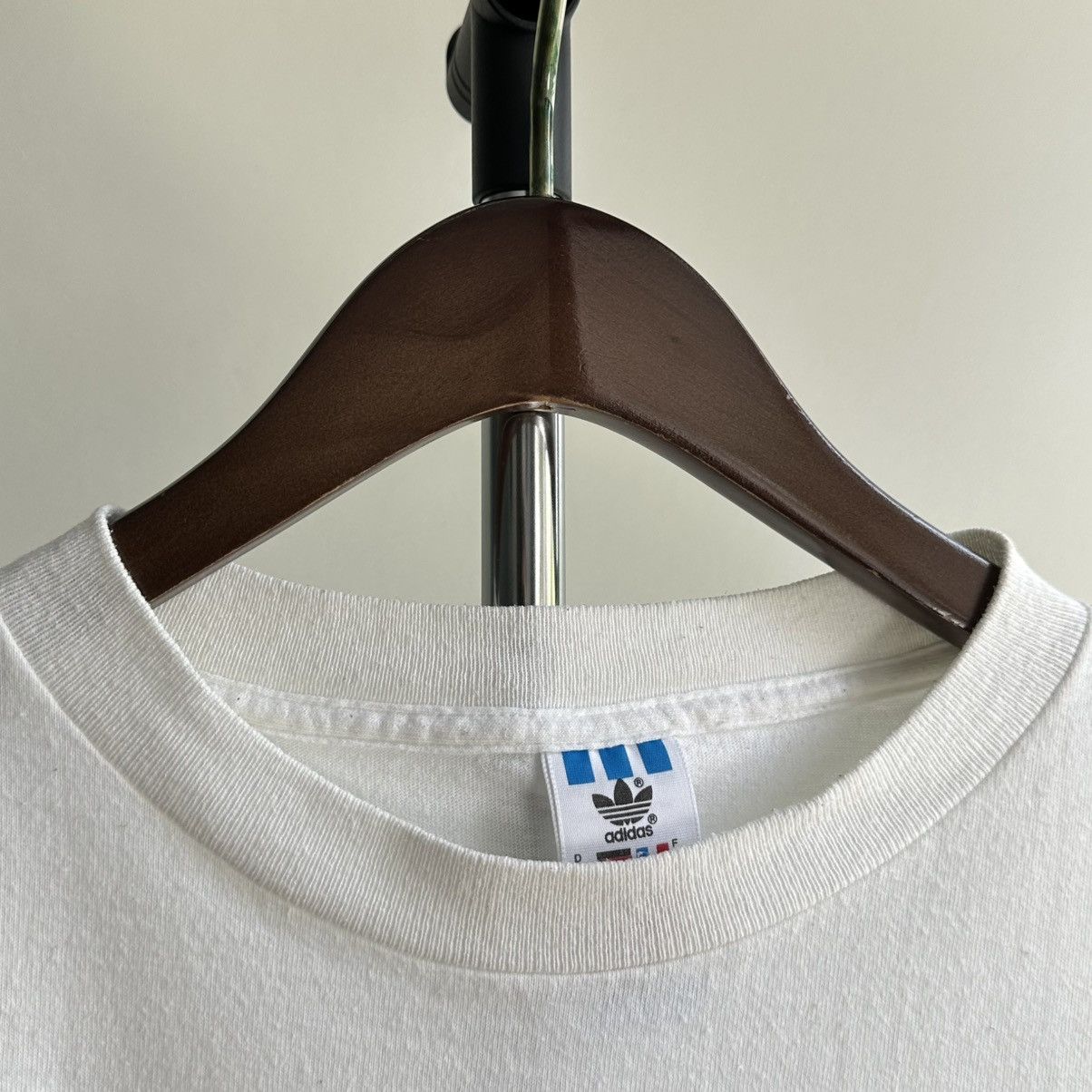 Adidas × Vintage Vintage 90s Adidas Single Stitch Graphic Tee Size US XL / EU 56 / 4 - 14 Thumbnail