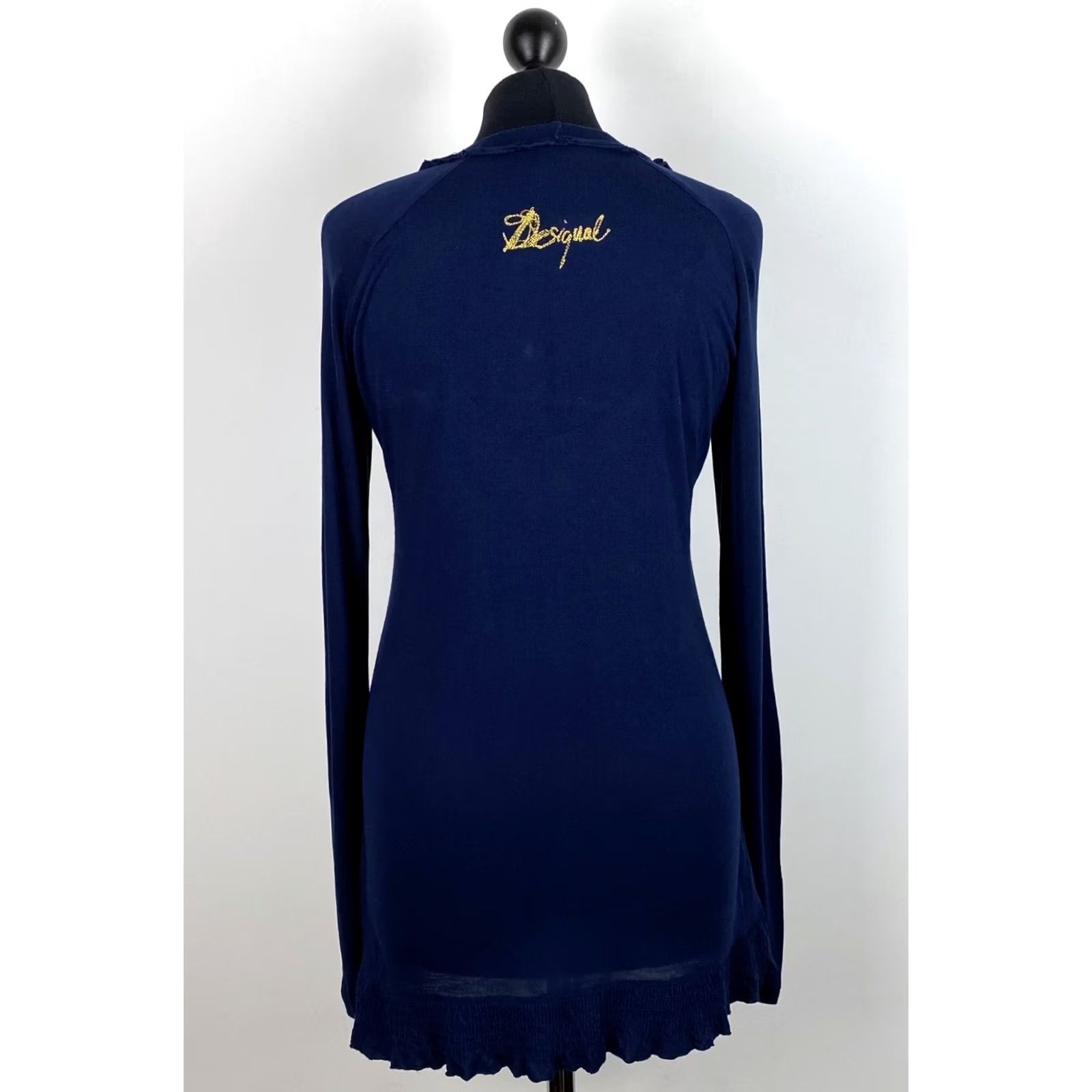 Desigual Desigual Shirt Womens L Tunic Blue 46T2424 XS? Size L / US 10 / IT 46 - 4 Thumbnail