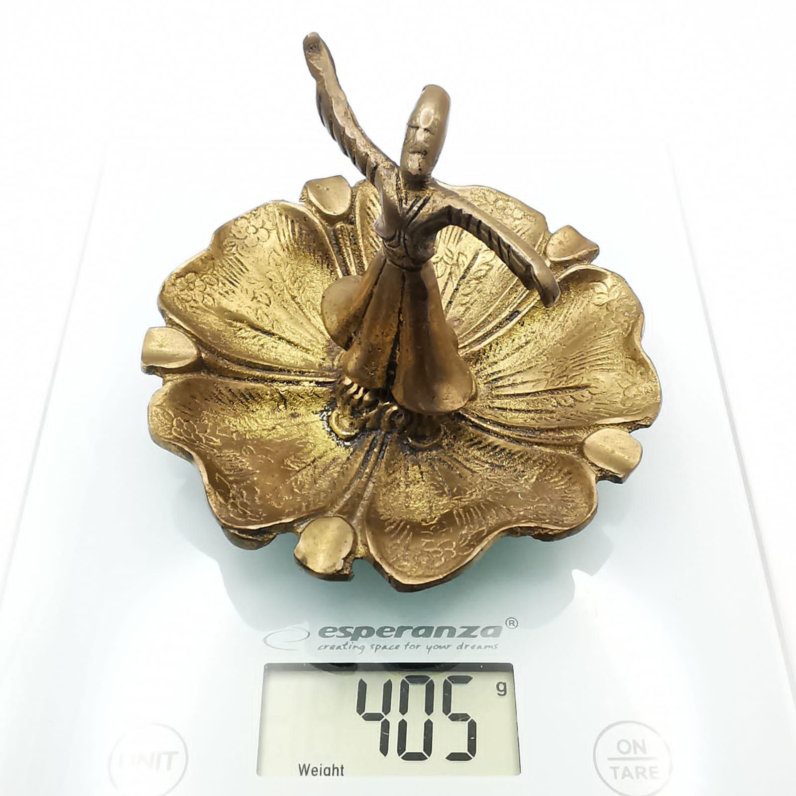 Vintage Vintage used Ashtray "Dervish Dance" Handmade, Bronze 405g Size ONE SIZE - 4 Thumbnail