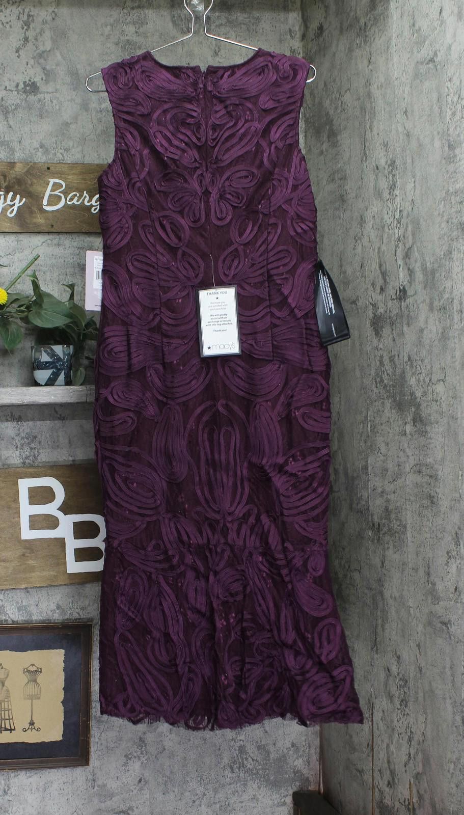 Other Js Collections Flare Sleeveless Bateau Neck Dress Purple 12 Size XL / US 12-14 / IT 48-50 - 2 Thumbnail