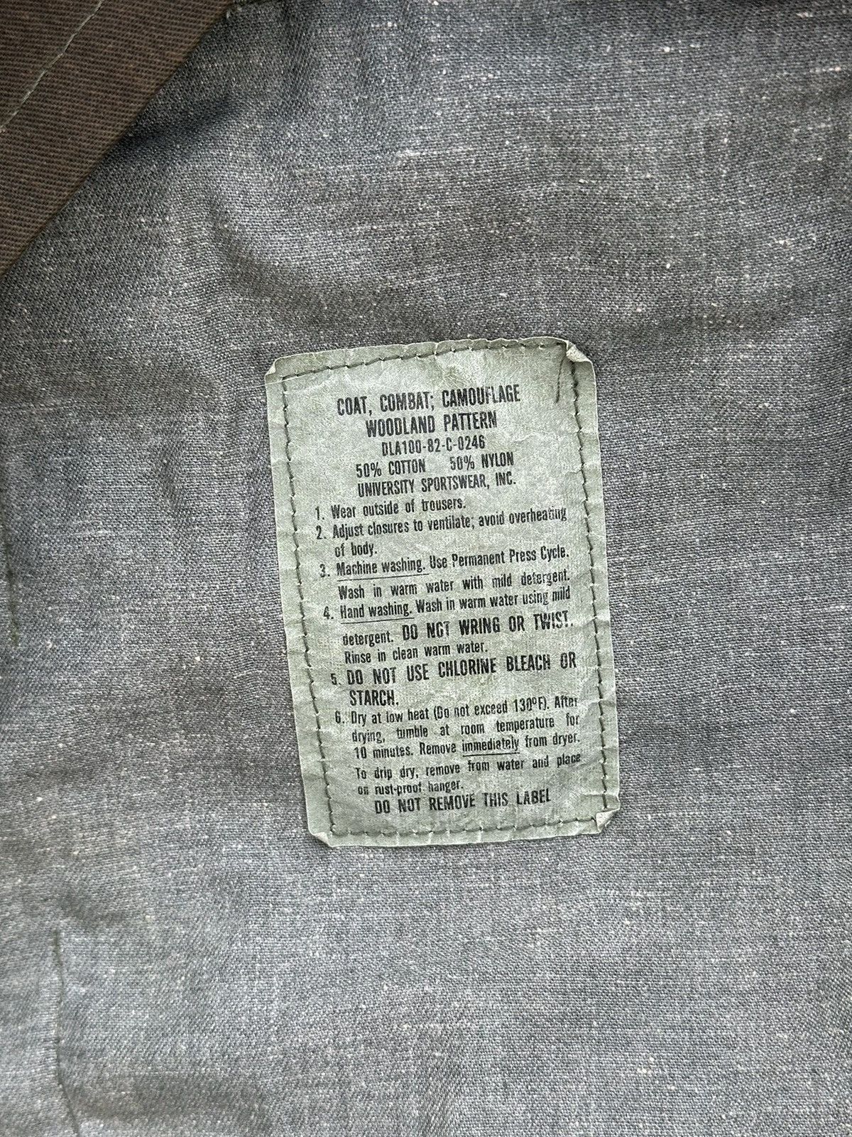 Vintage Combat Coat Woodland Pattern Size US L / EU 52-54 / 3 - 6 Thumbnail