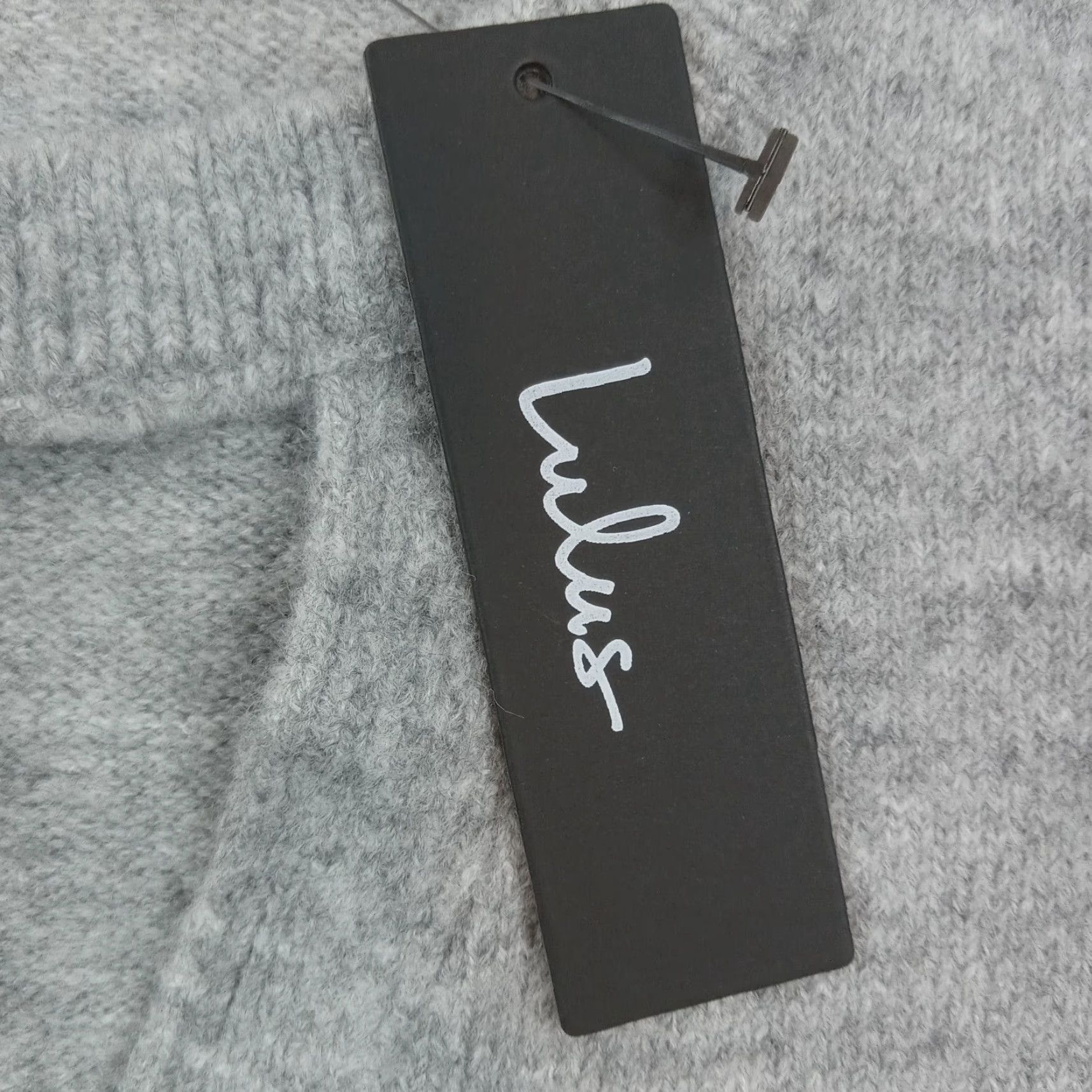 Lulus Lulus Gray Pullover Sweater Womens Small Long Sleeve Cutout Stretch Size S / US 4 / IT 40 - 6 Thumbnail
