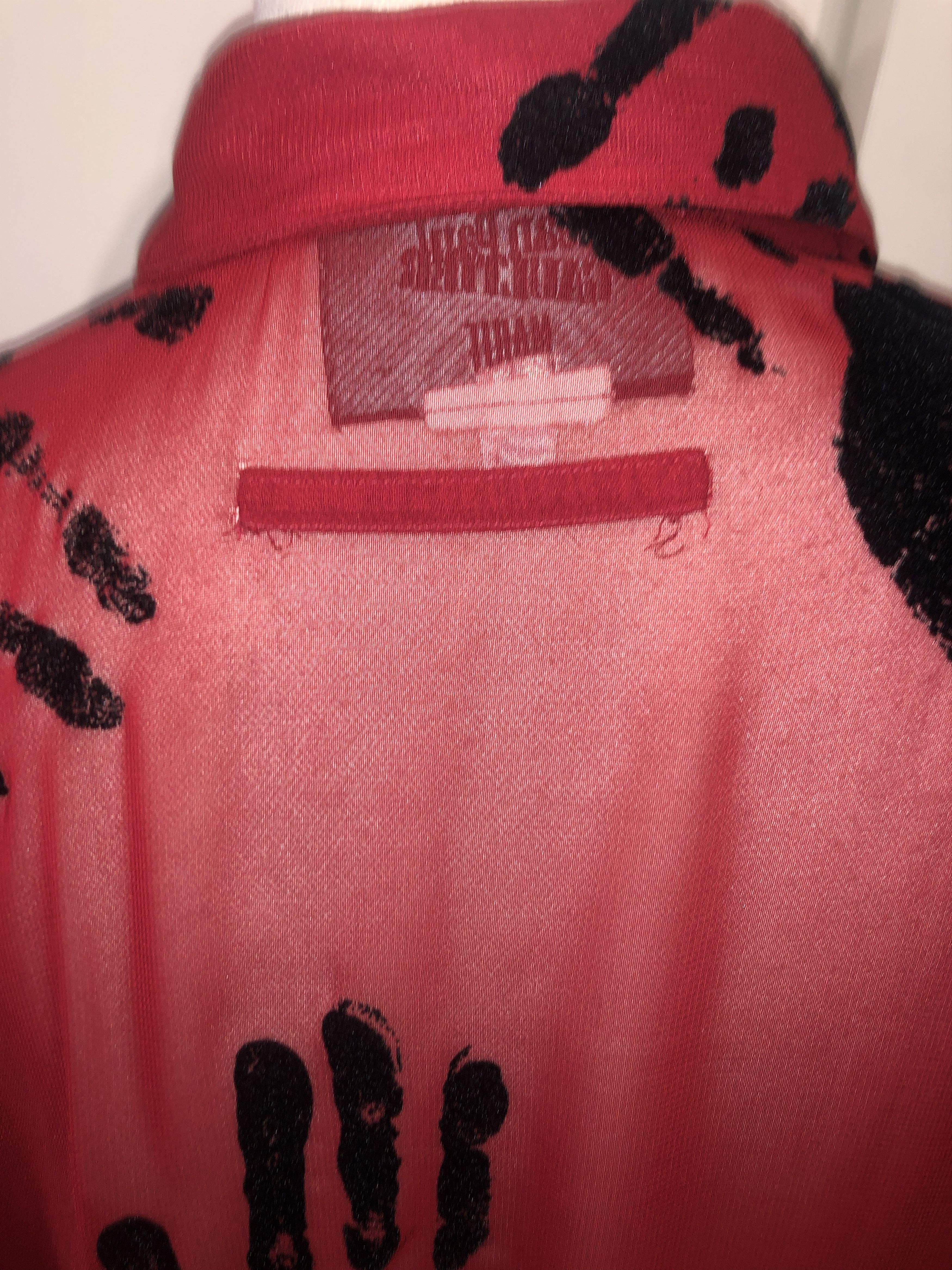 Jean Paul Gaultier 1991 "Hands" Print Oversized Red Shirt Size L / US 10 / IT 46 - 9 Thumbnail
