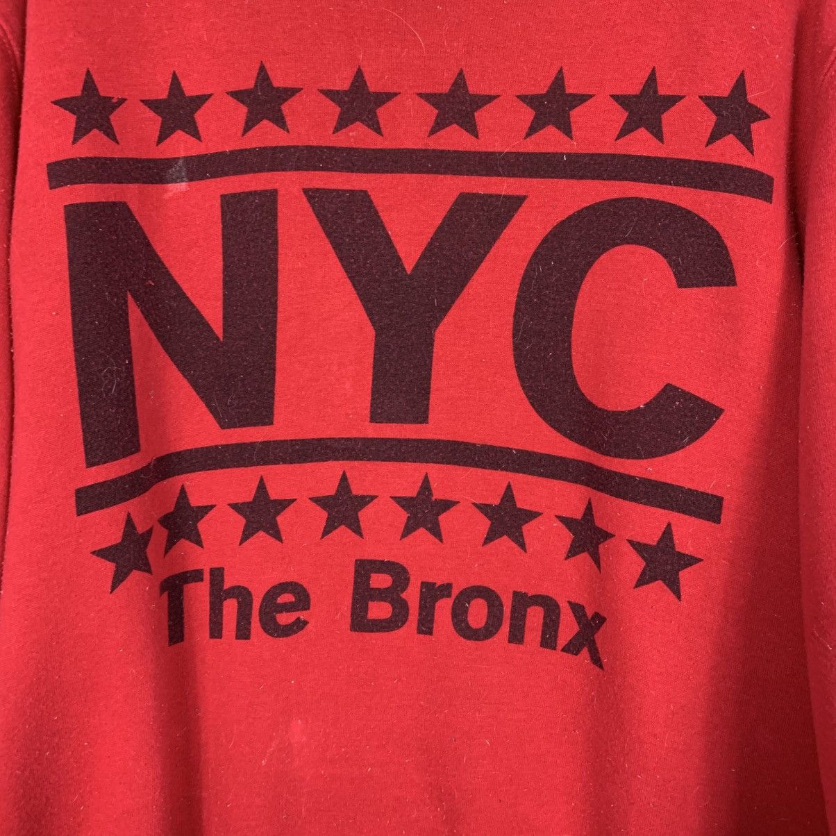 Japanese Brand NYC The Bronx Red Crewneck Sweatshirt Size US L / EU 52-54 / 3 - 10 Thumbnail
