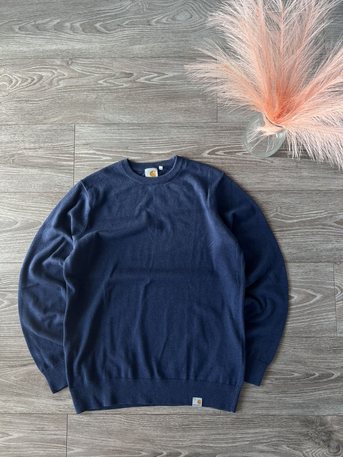 Carhartt × Carhartt Wip ‼️Carhartt Box Logo Knitwear Casual Sweater‼️ Size US S / EU 44-46 / 1 - 1 Thumbnail