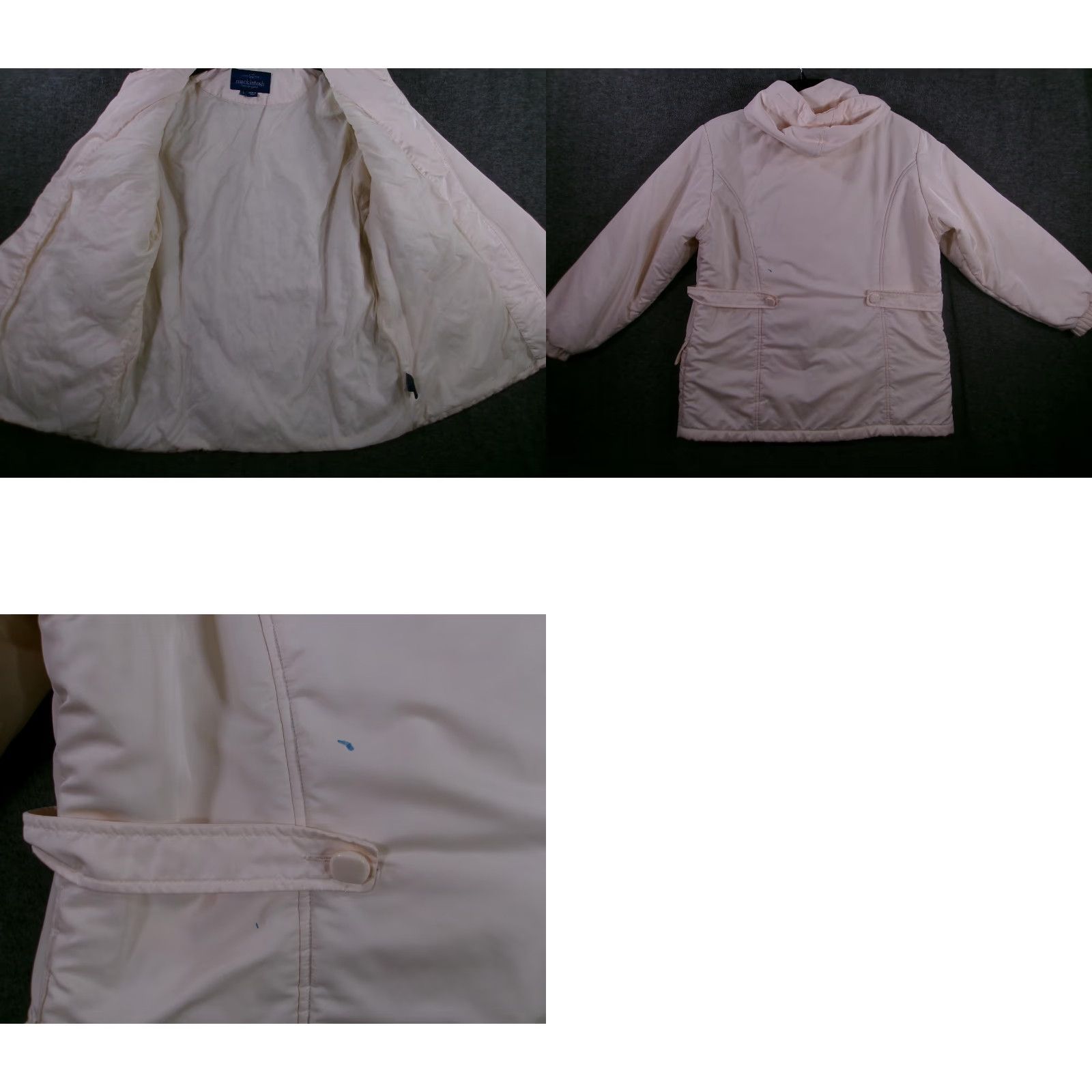 Mackintosh Mackintosh Jacket Women Large Cream Hooded Outdoor Utility Rainwear Chic Read Size L / US 10 / IT 46 - 9 Thumbnail
