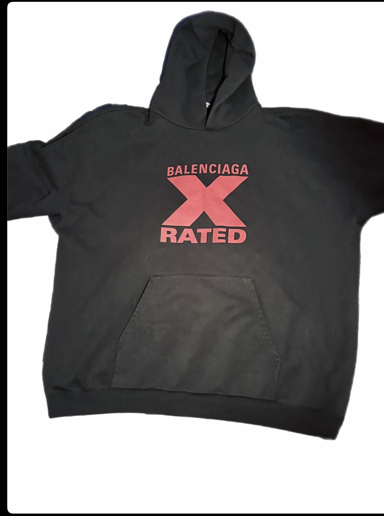 Balenciaga X-Rated Print Oversized Hoodie XXS